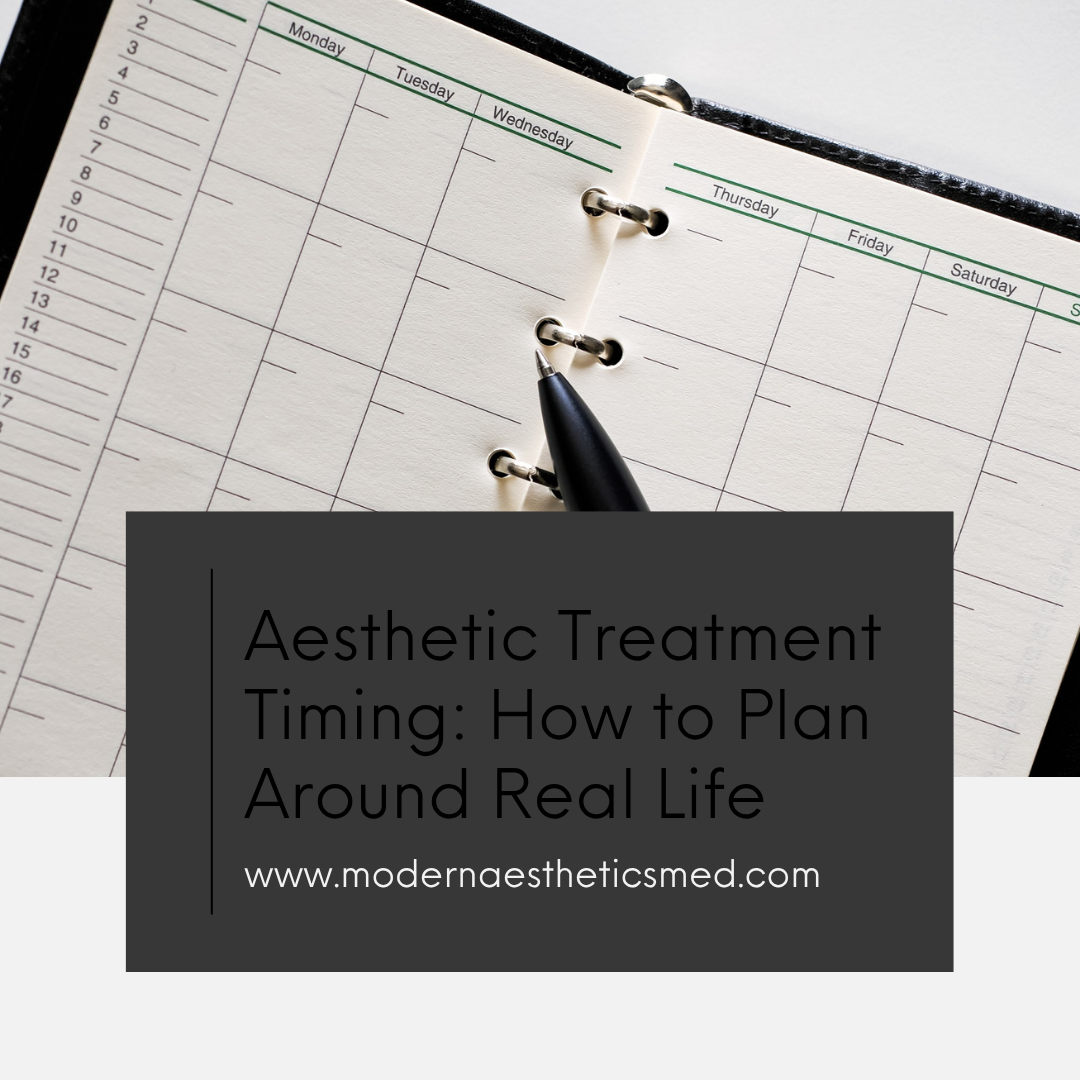 Aesthetic Treatment Timing: How to Plan Around Real Life