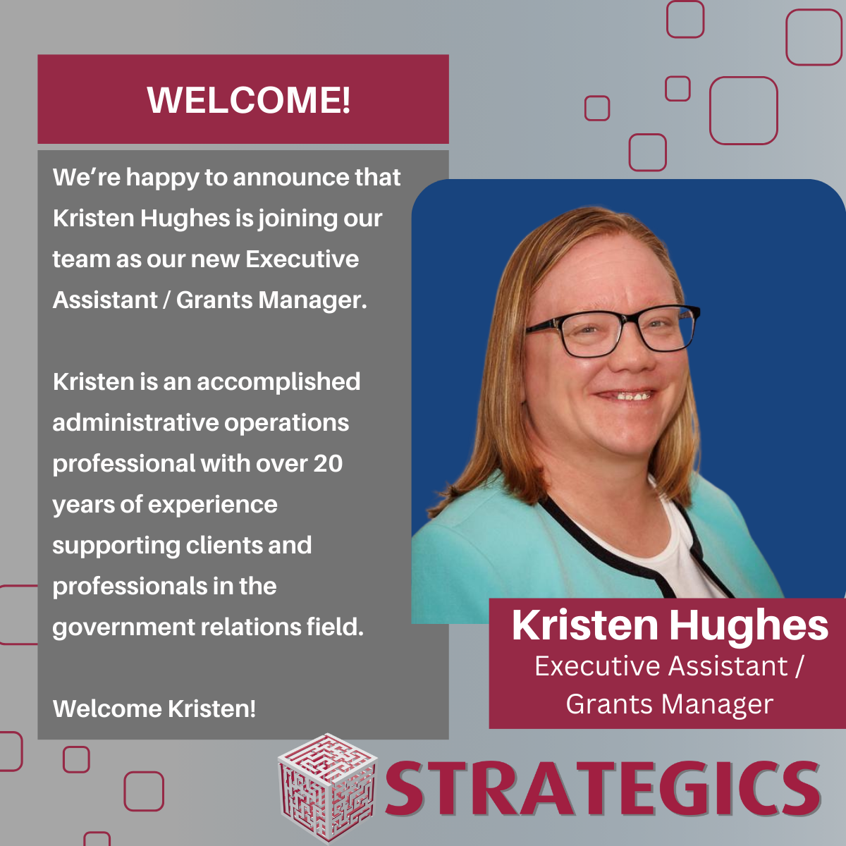 Strategics Consulting Welcomes Kristen Hughes