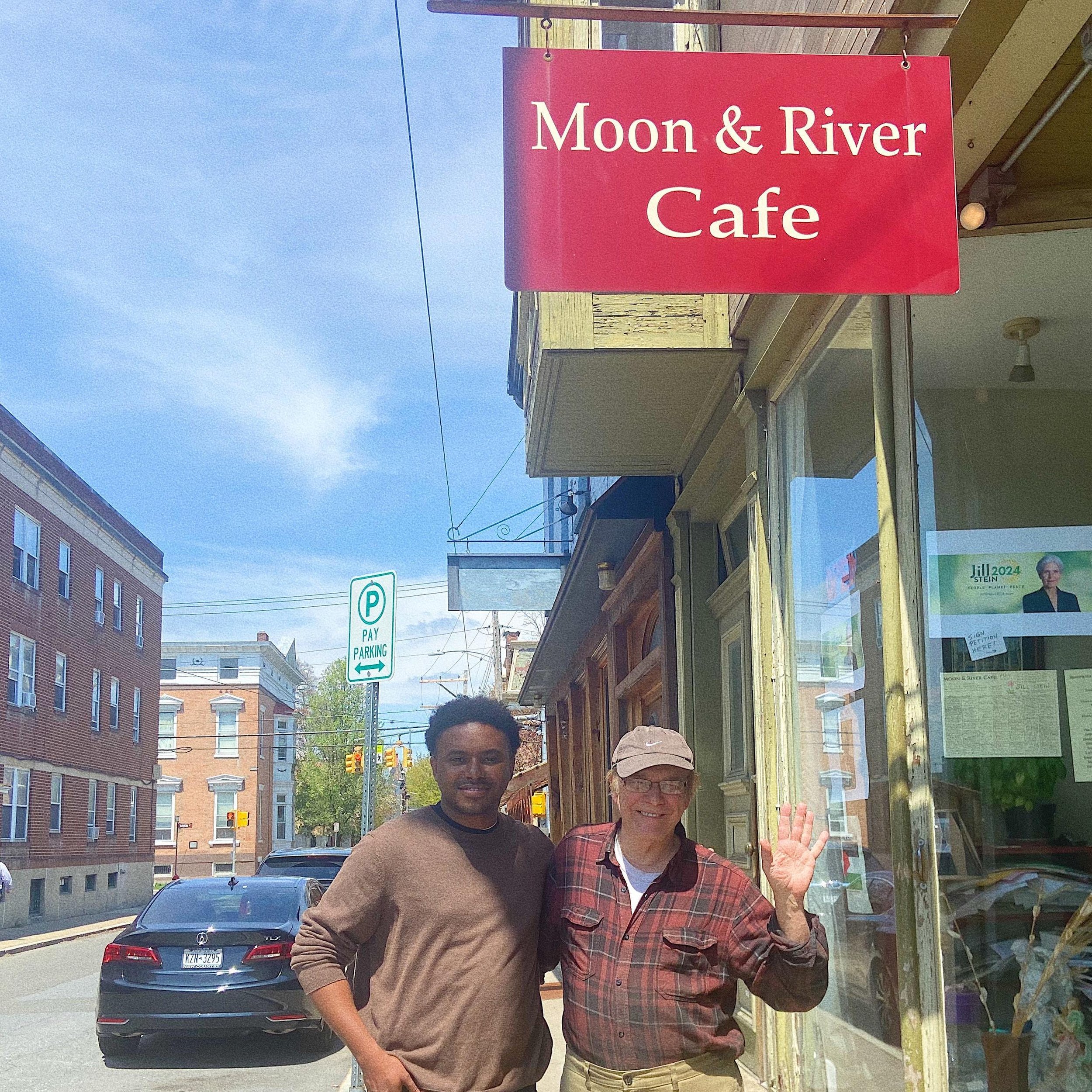 Today makes 20 years since the first day the Moon and River Cafe opened its doors. Thank you to everyone who makes this place so special. Thank you to the musicians and artists that give this place life. See you all soon!