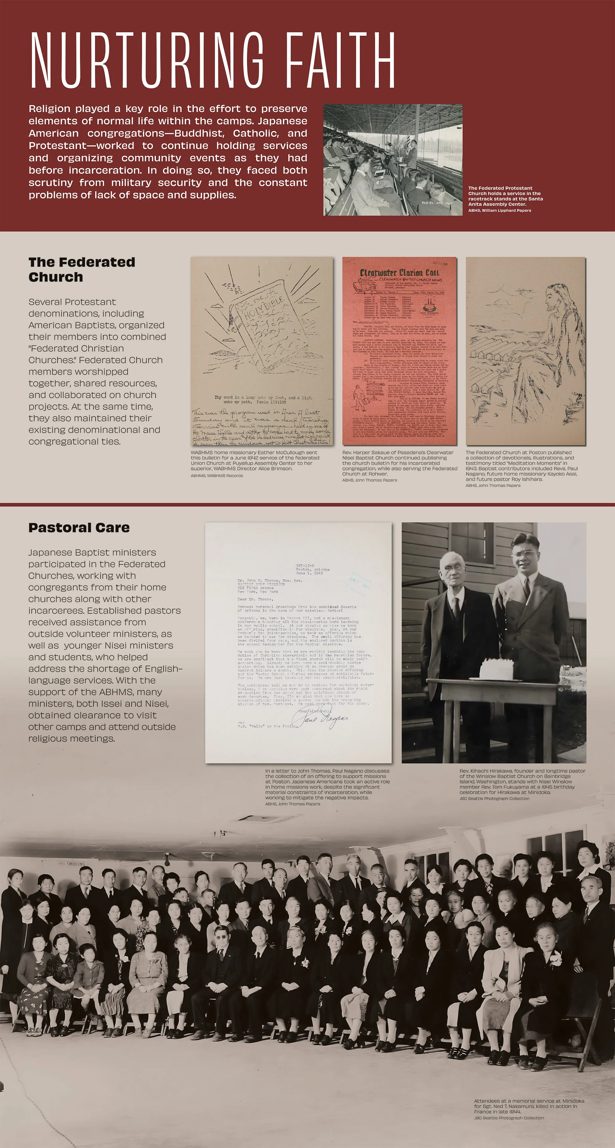 Nurturing Faith Panel.
Image Credit: American Baptist Historical Society