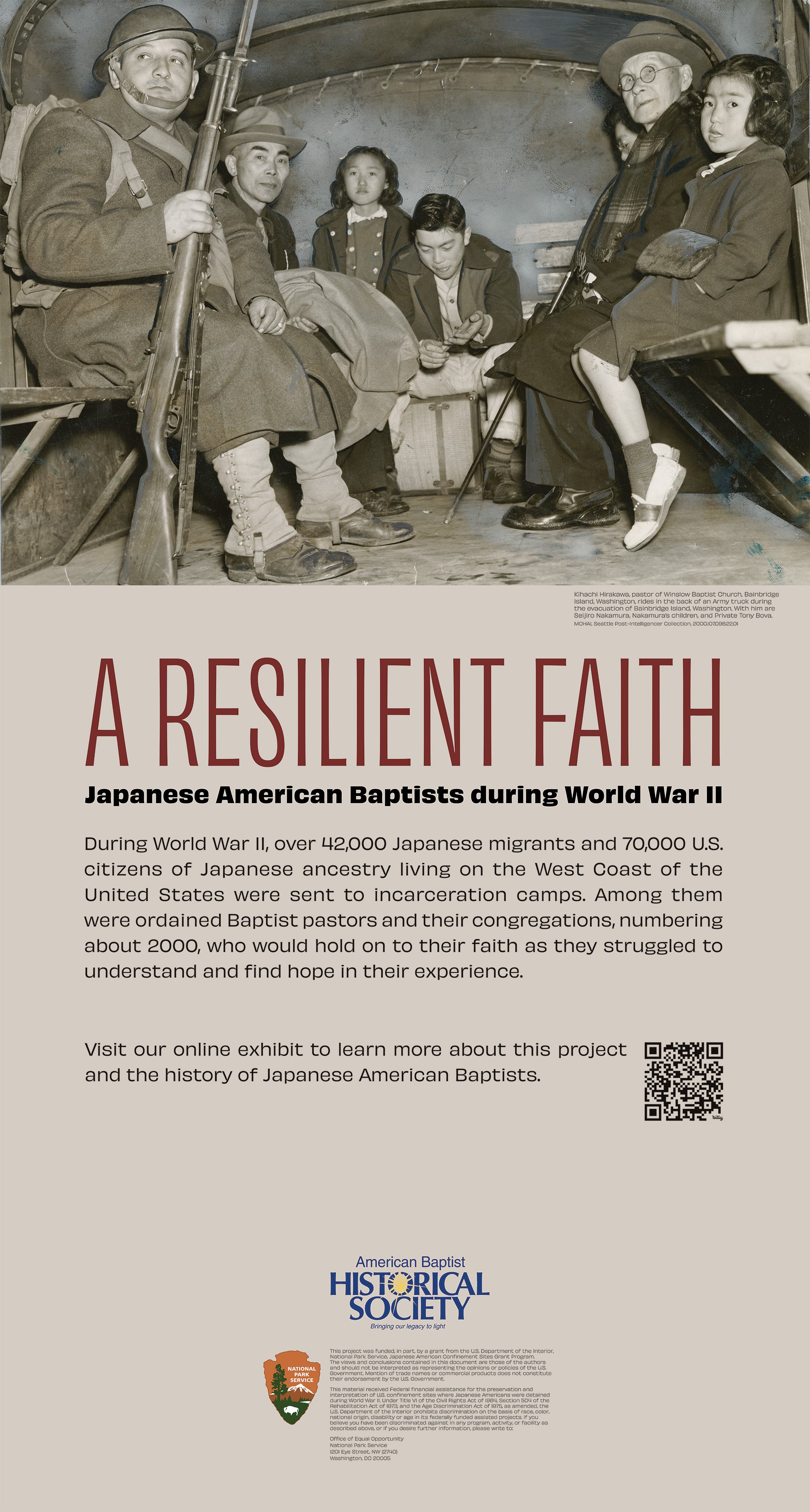 A Resilient Faith Intro Panel.
Image Credit: American Baptist Historical Society