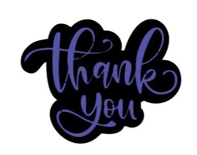 Cursive "thank you" Cookie Cutter & Stencil Sets