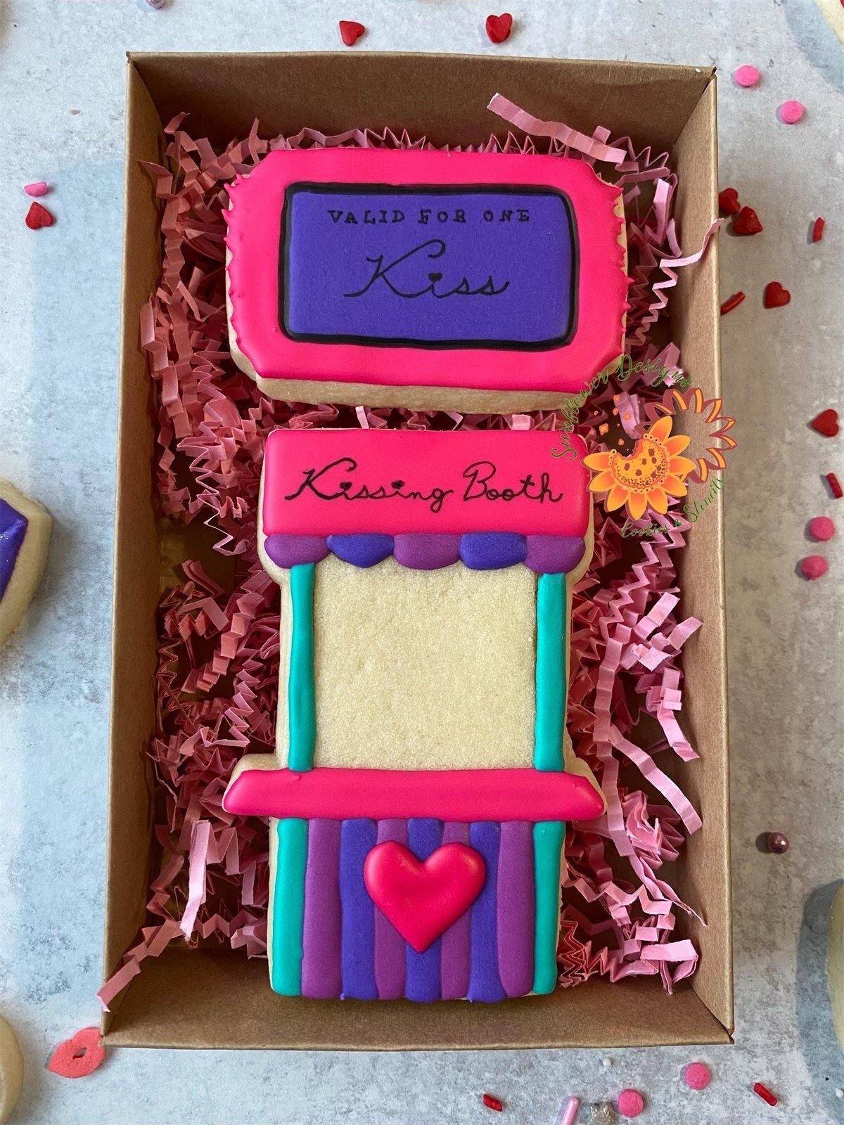 Ticket "Valid For One Kiss" Cookie Cutters