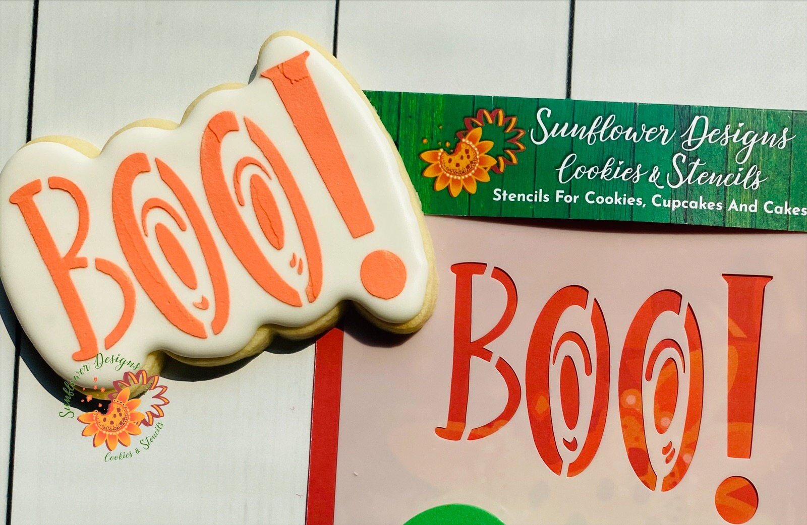 BOO! with Eyes Stencils