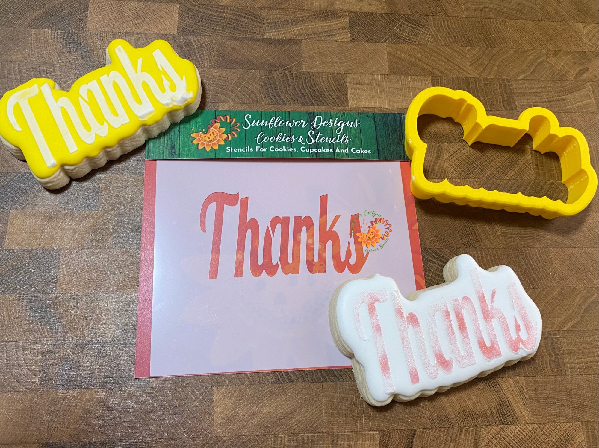 Capital Thanks Cookie Cutter & Stencil Set