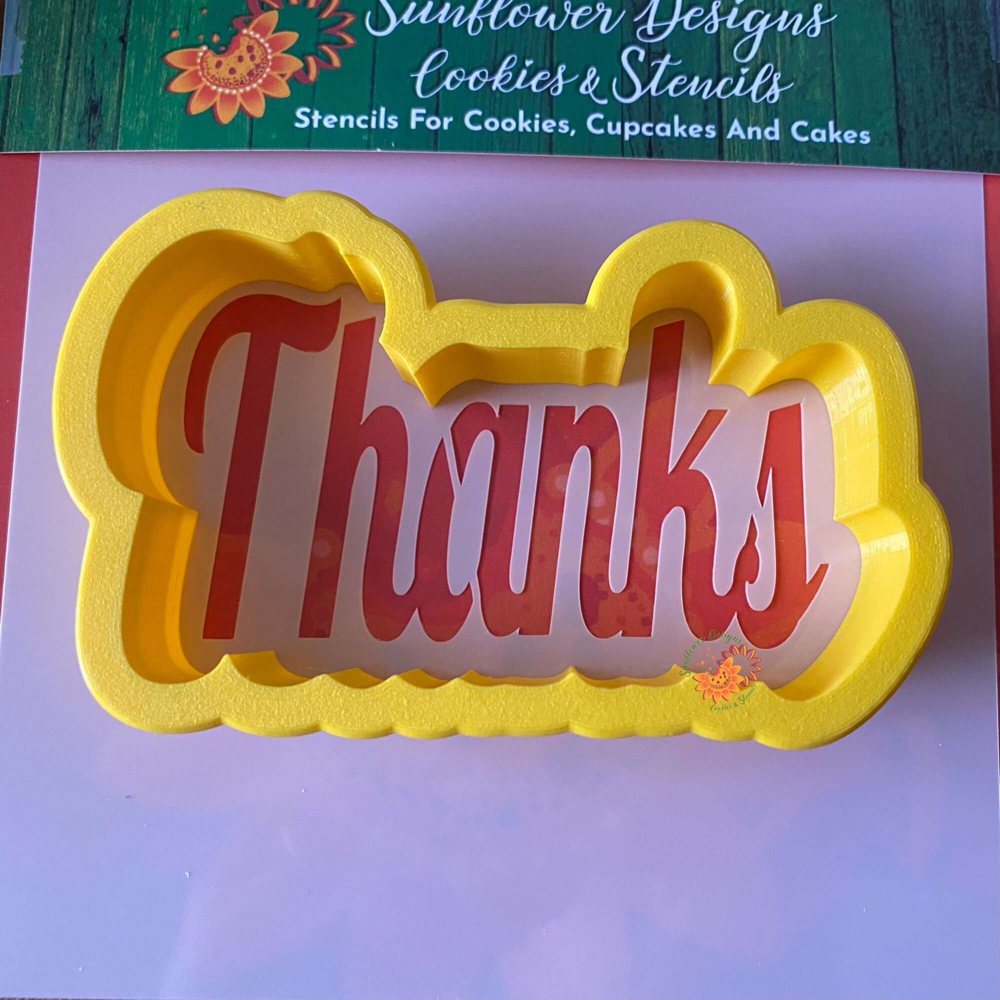 Capital Thanks Cookie Cutter & Stencil Sets