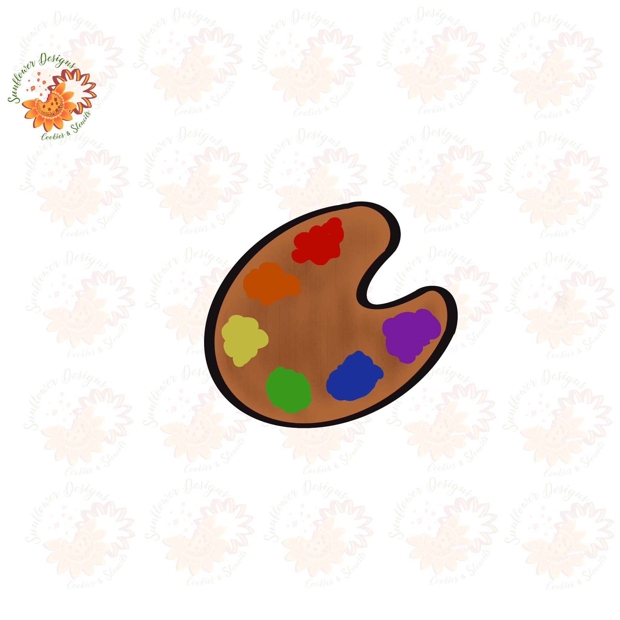 Paint Palettes Cookie Cutter
