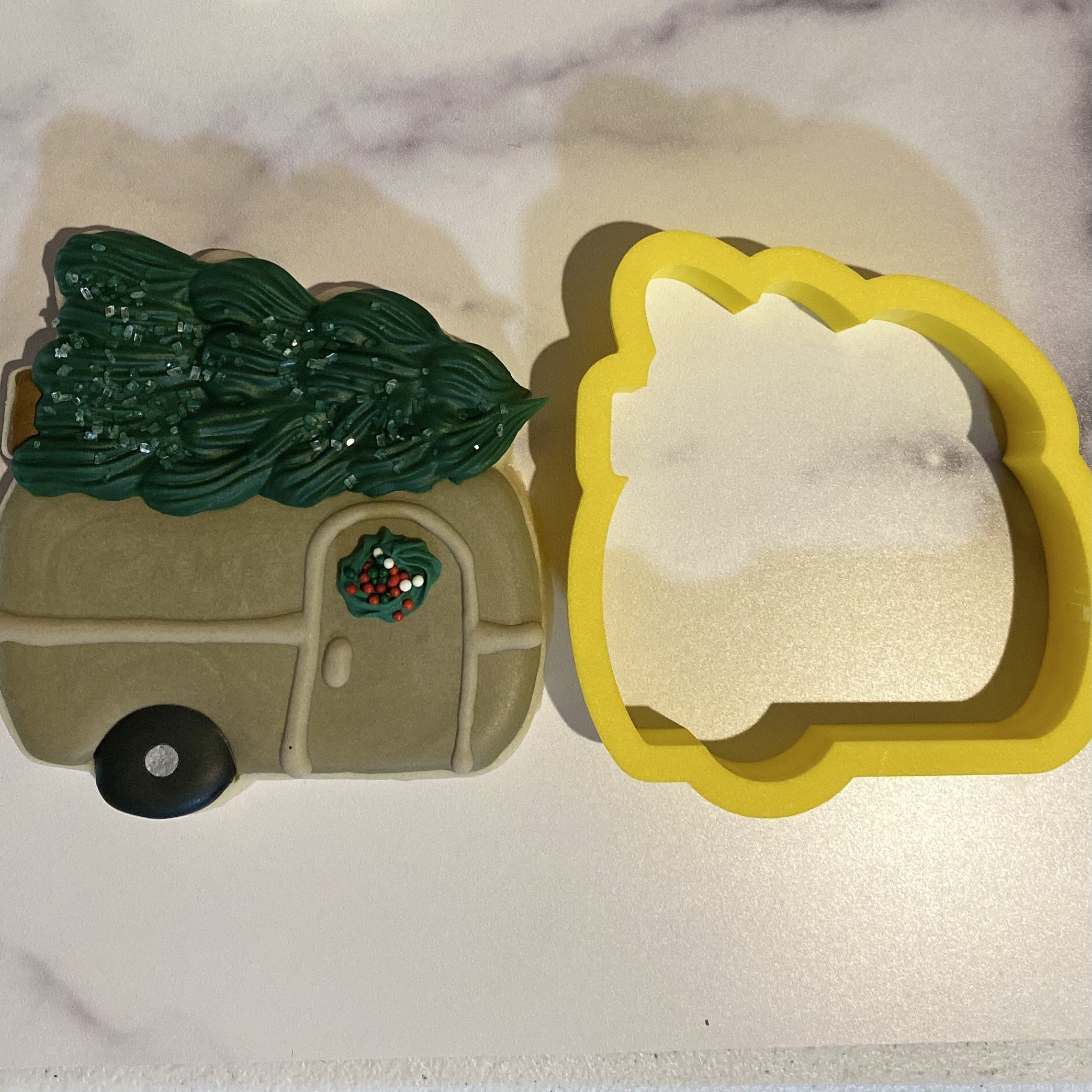 Christmas Tree Camper Cookie Cutter