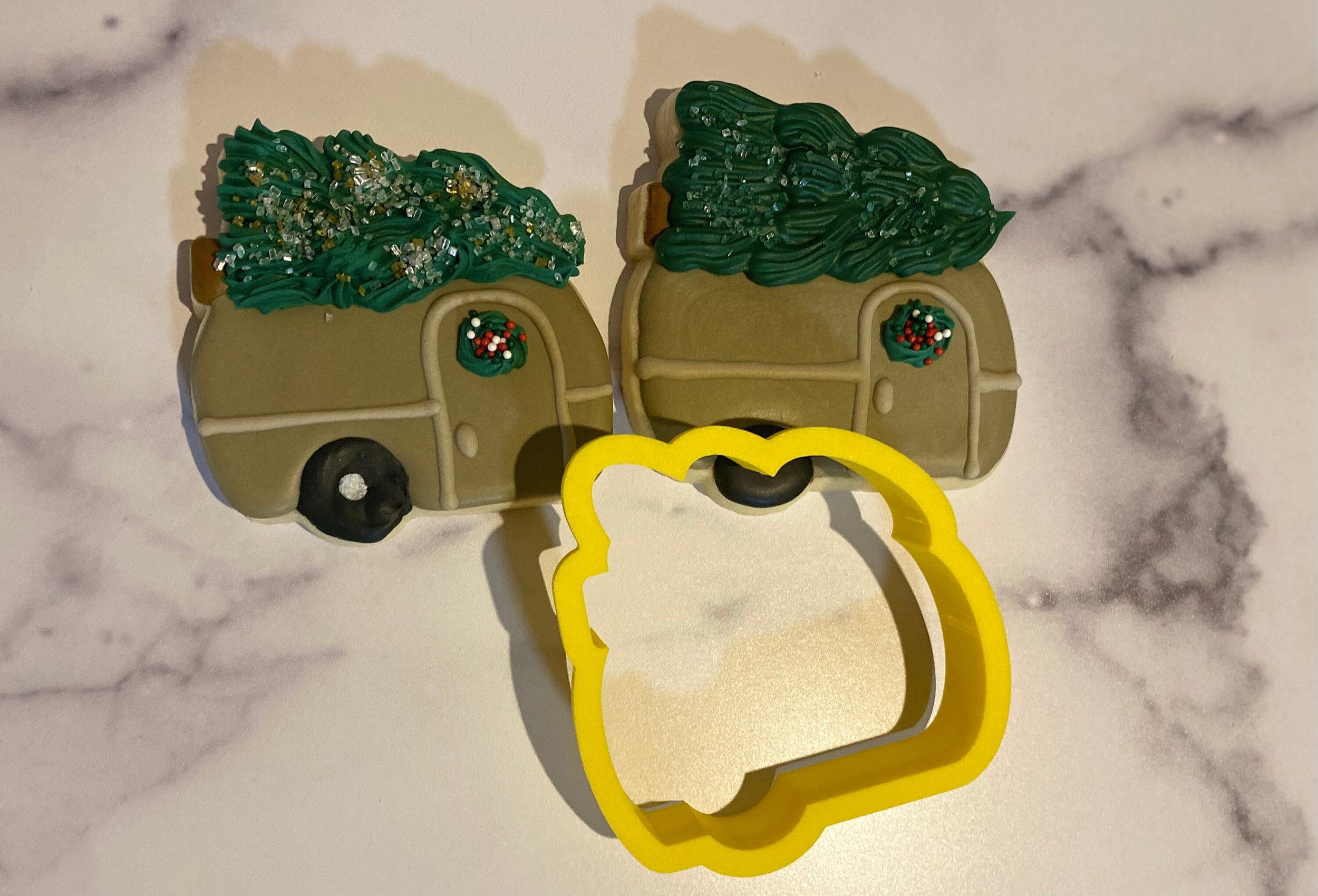 Christmas Tree Camper Cookie Cutter