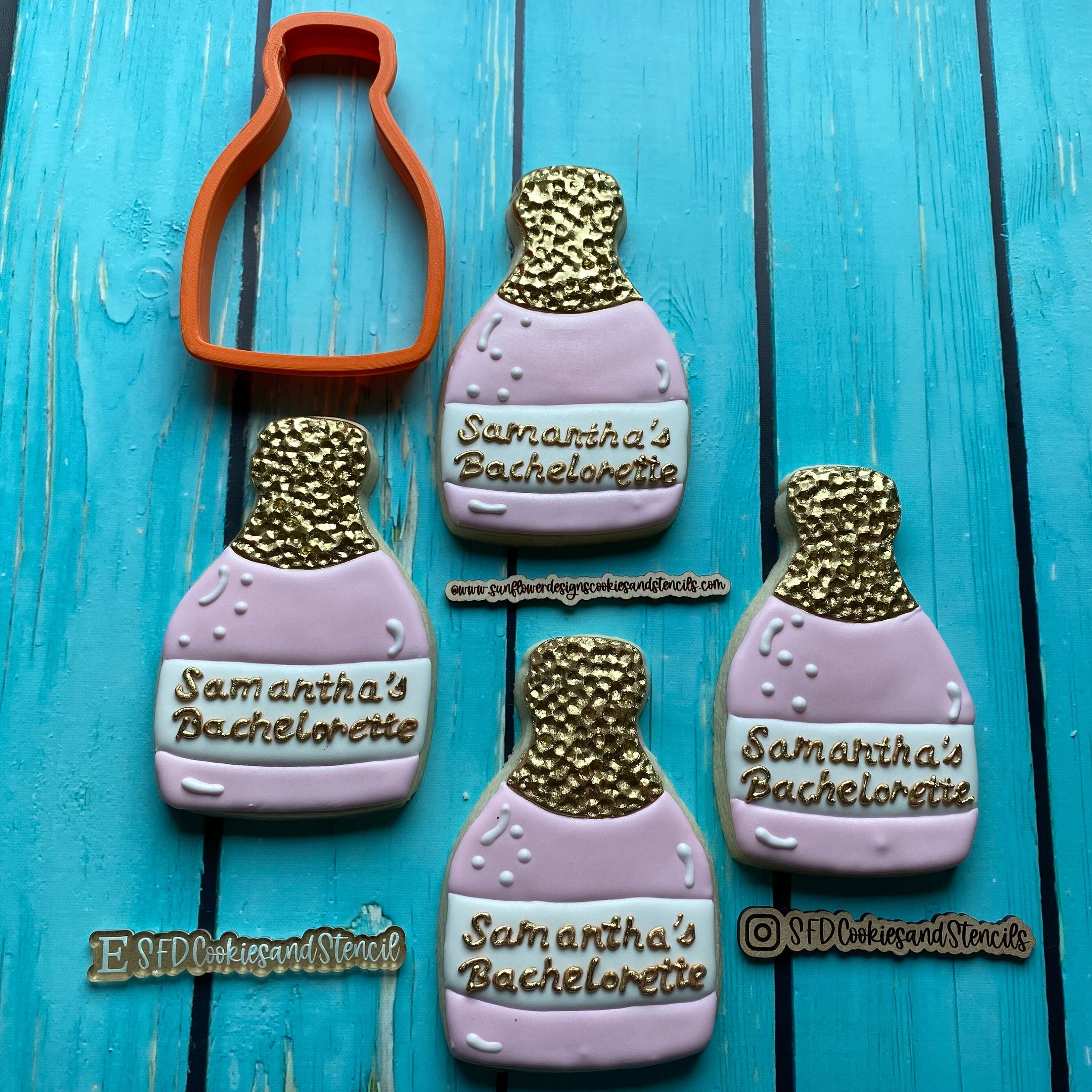 Champagne Bottle Cookie Cutter