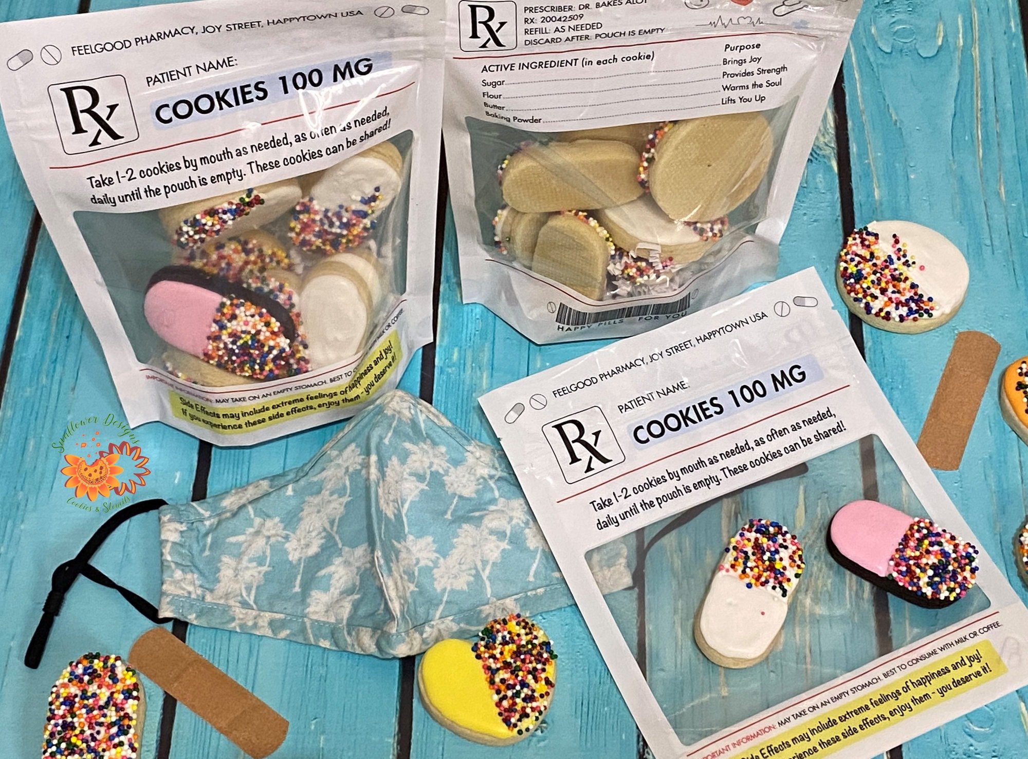 Happy "Pills" Cookie Pouch