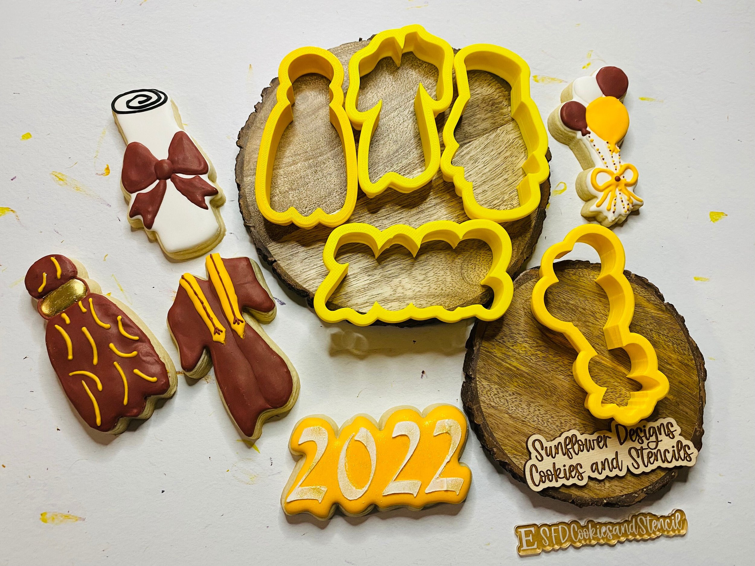 GRAD Cookie Stick & Stencil Set
