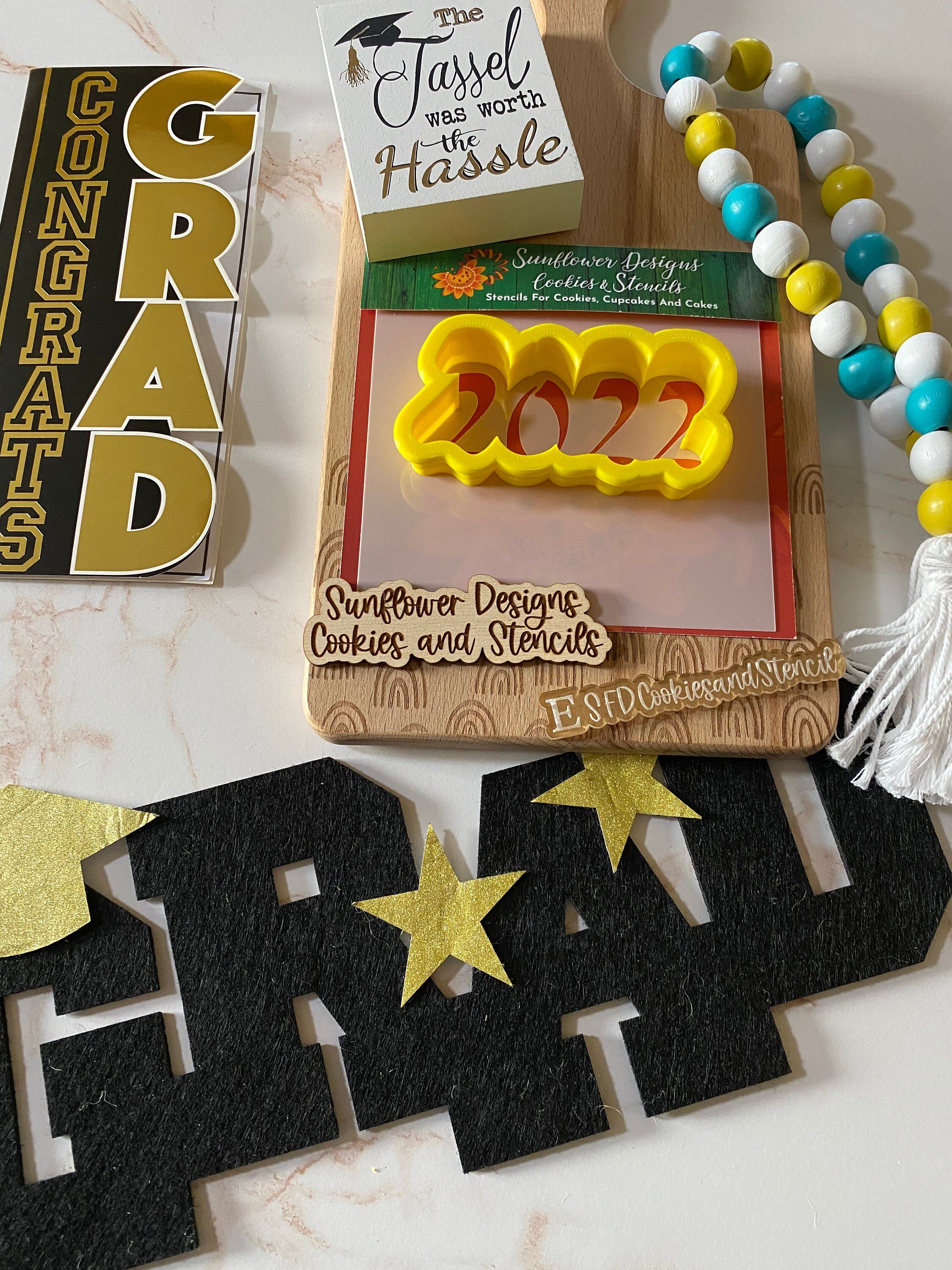 2022 Stencil Cookie Cutter Set