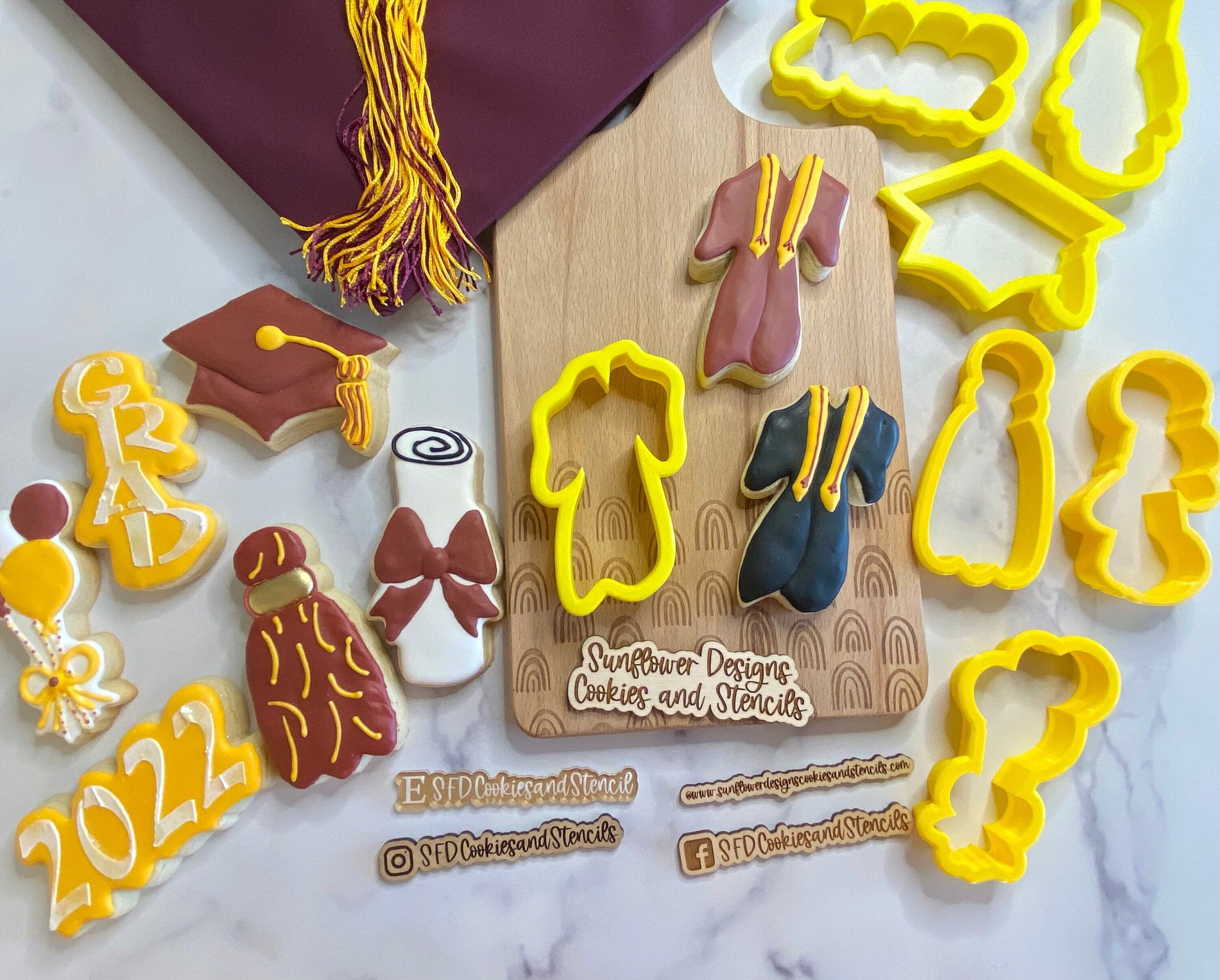 Graduation Gown Cookie Cutter
