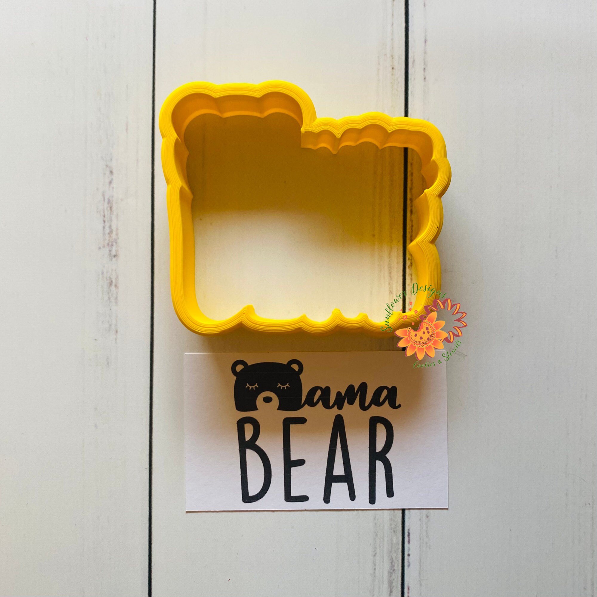 Mama BEAR Stencil & Cookie Cutter