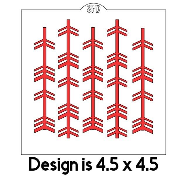 Decorative Arrows Stencil