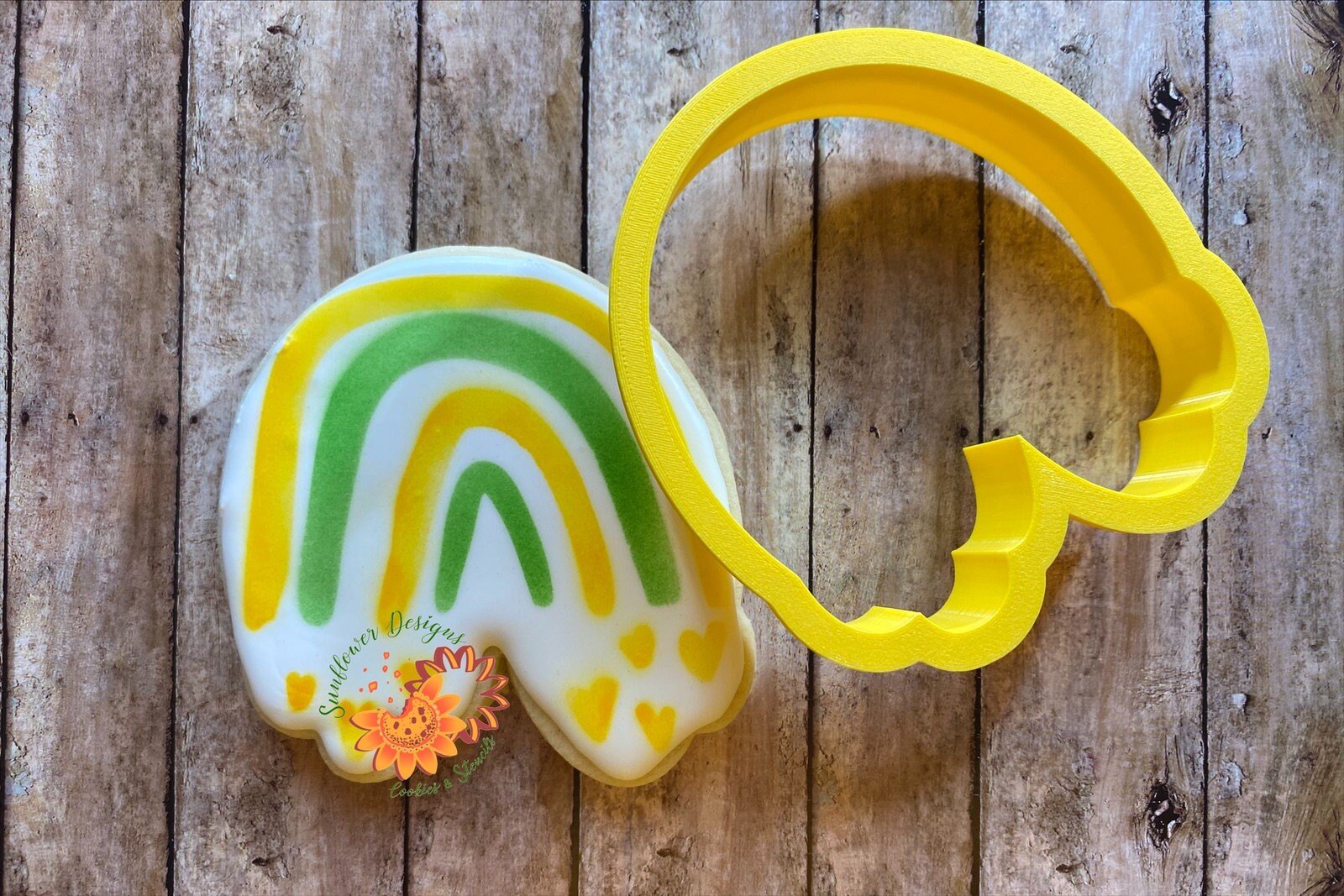 Rainbow of Love Cookie Cutter 2 Stencil Set Option