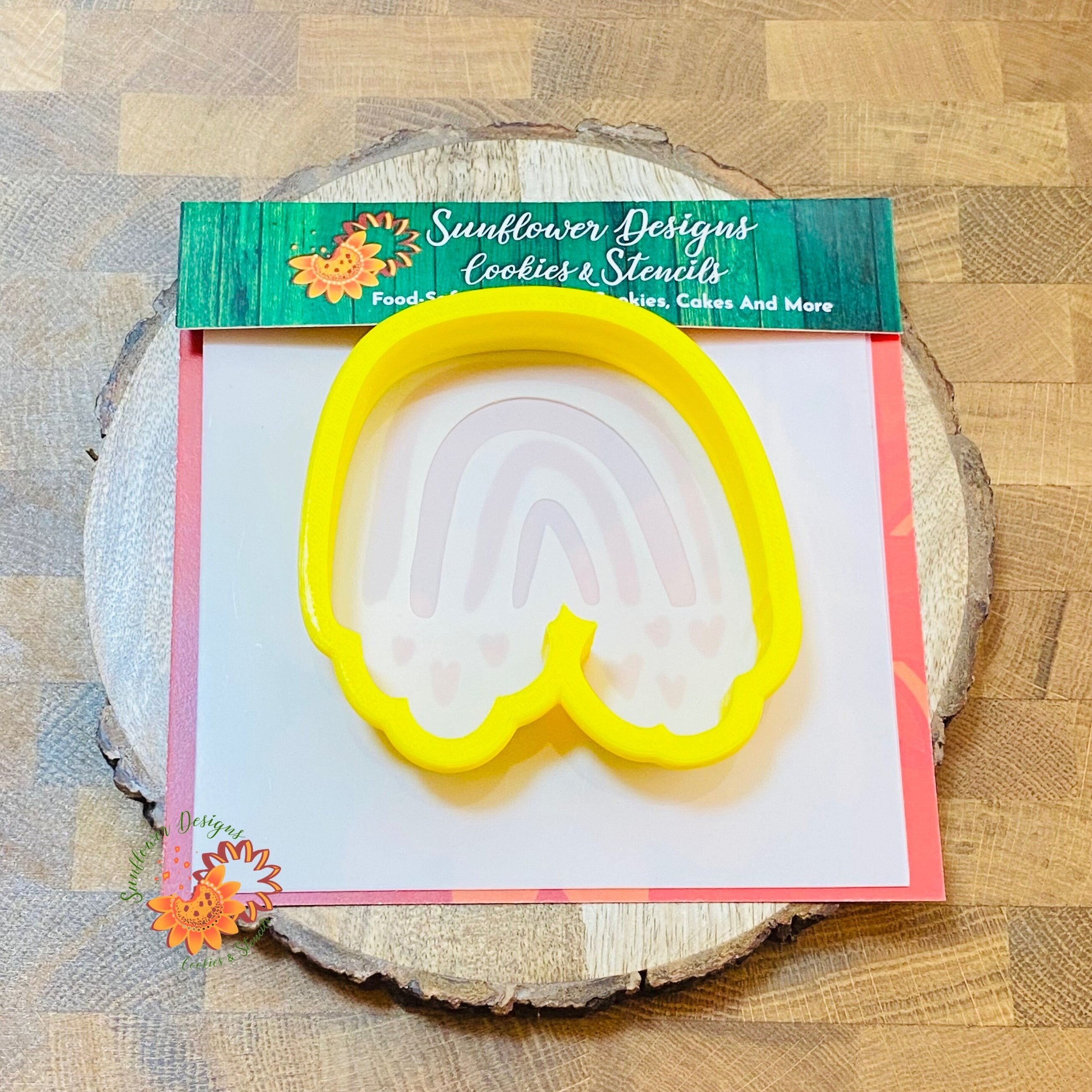 Rainbow of Love Cookie Cutter and 2 Stencil Option
