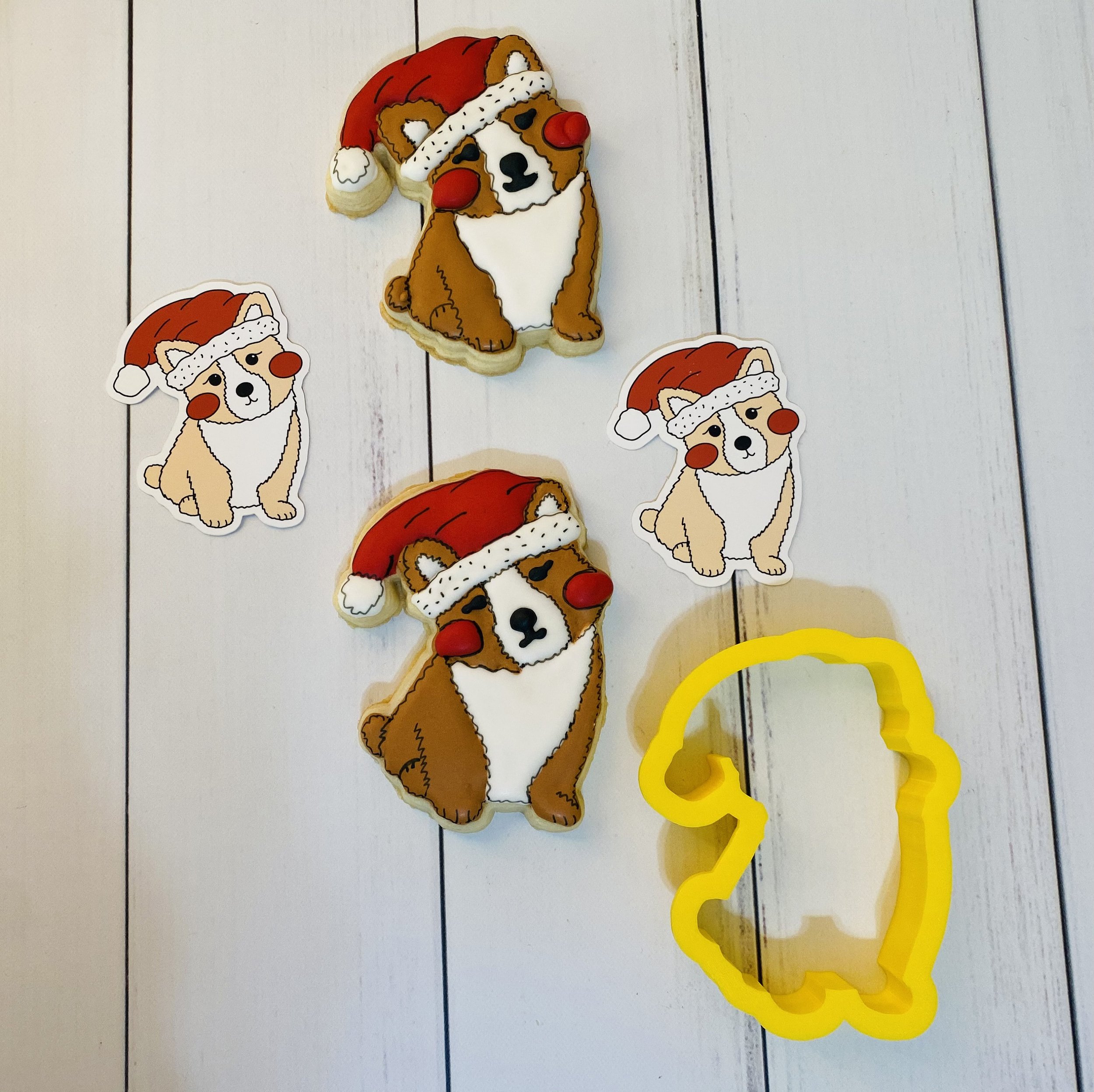 Santa's Little Helper "The Corgi Dog" Cookie Cutter