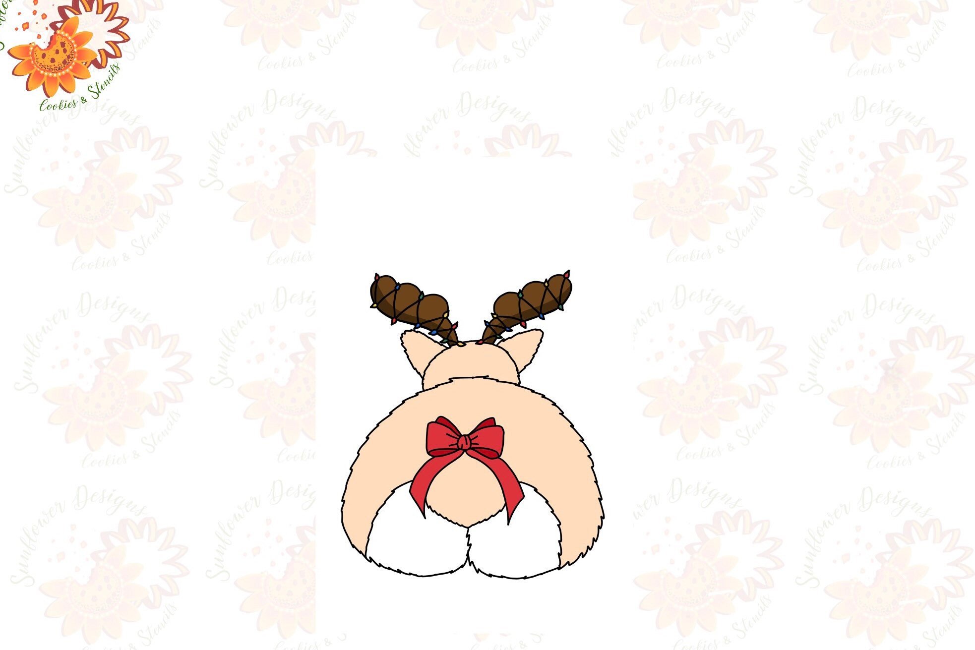 A Gift For You "A Reindeer Corgi Butt" Cookie Cutters