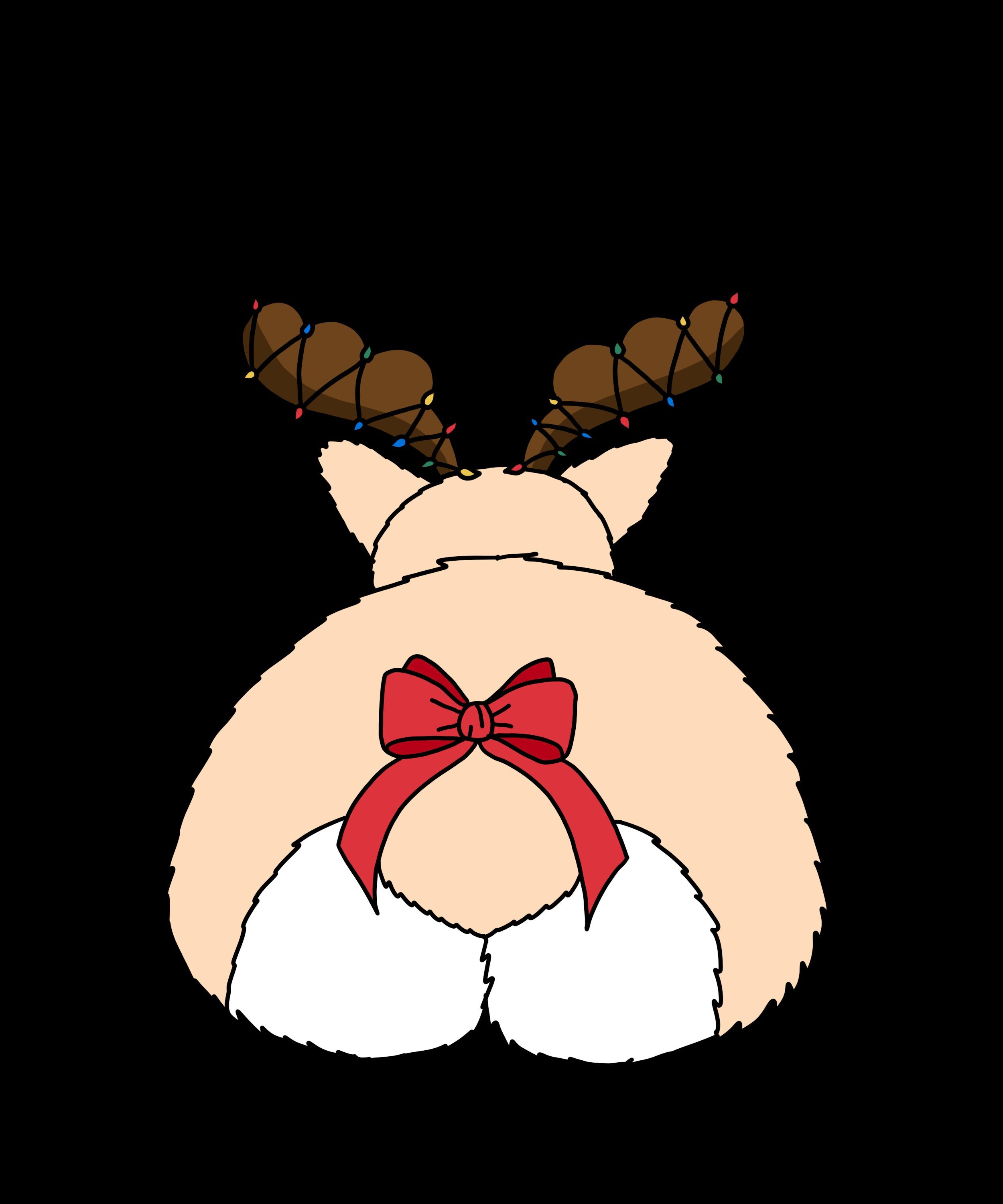 Reindeer Corgi Butt Cookie Cutter