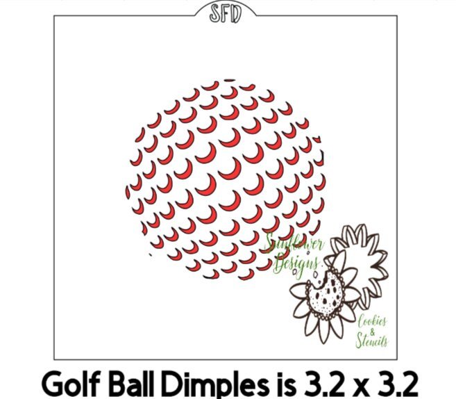 Golf Ball Dimples- Easily replicates a golf ball