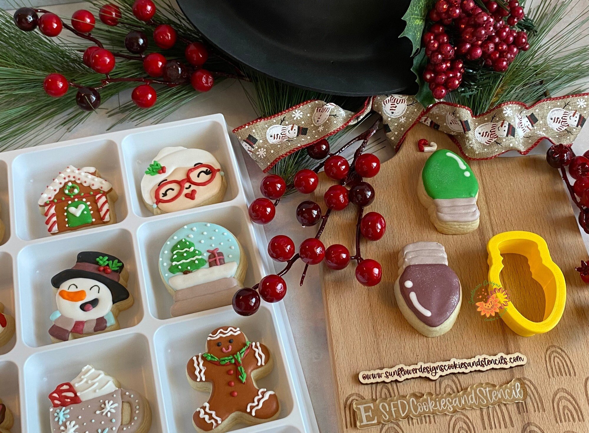 Christmas Tree Light Cookie Cutter