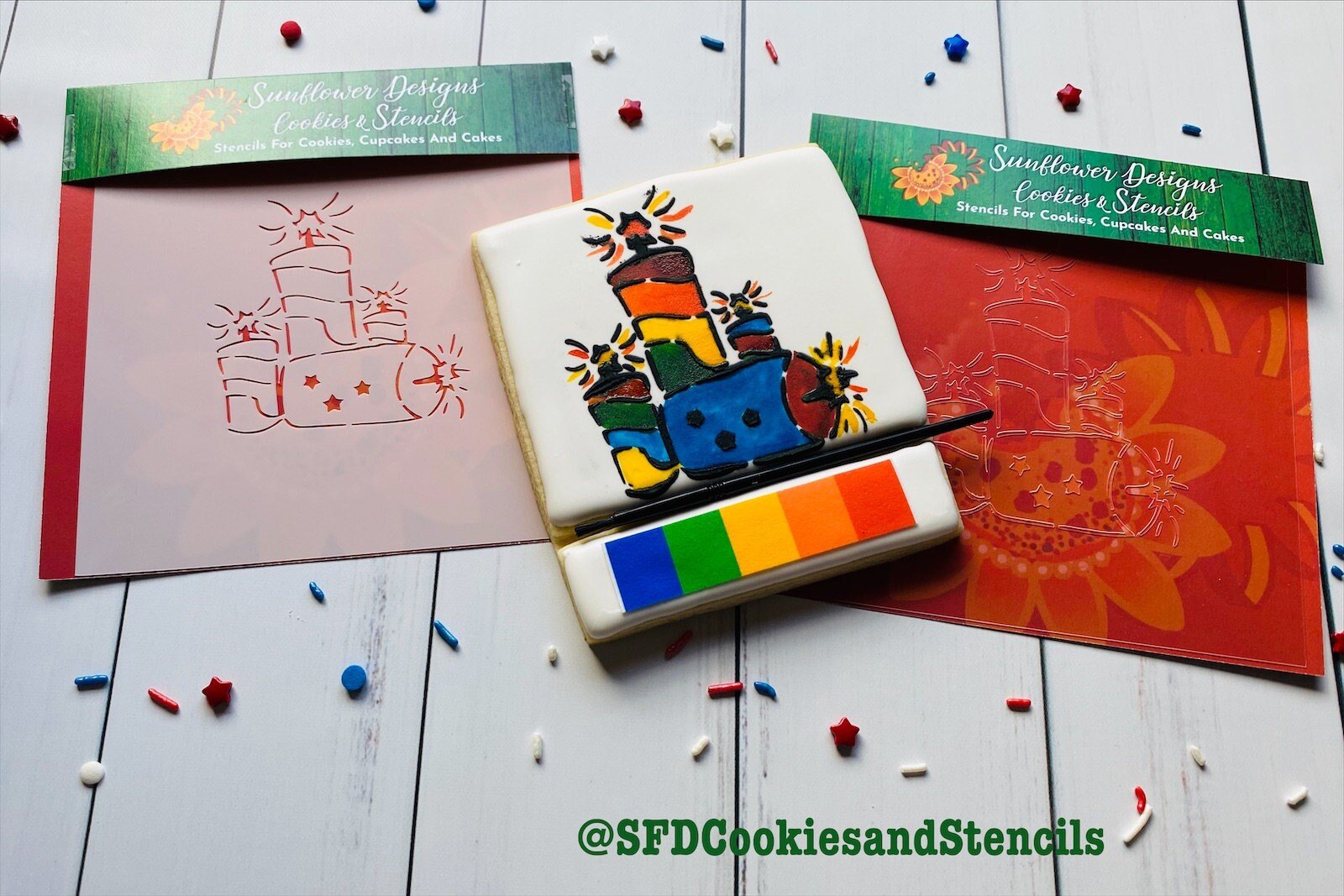 PYO Fireworks Stencil