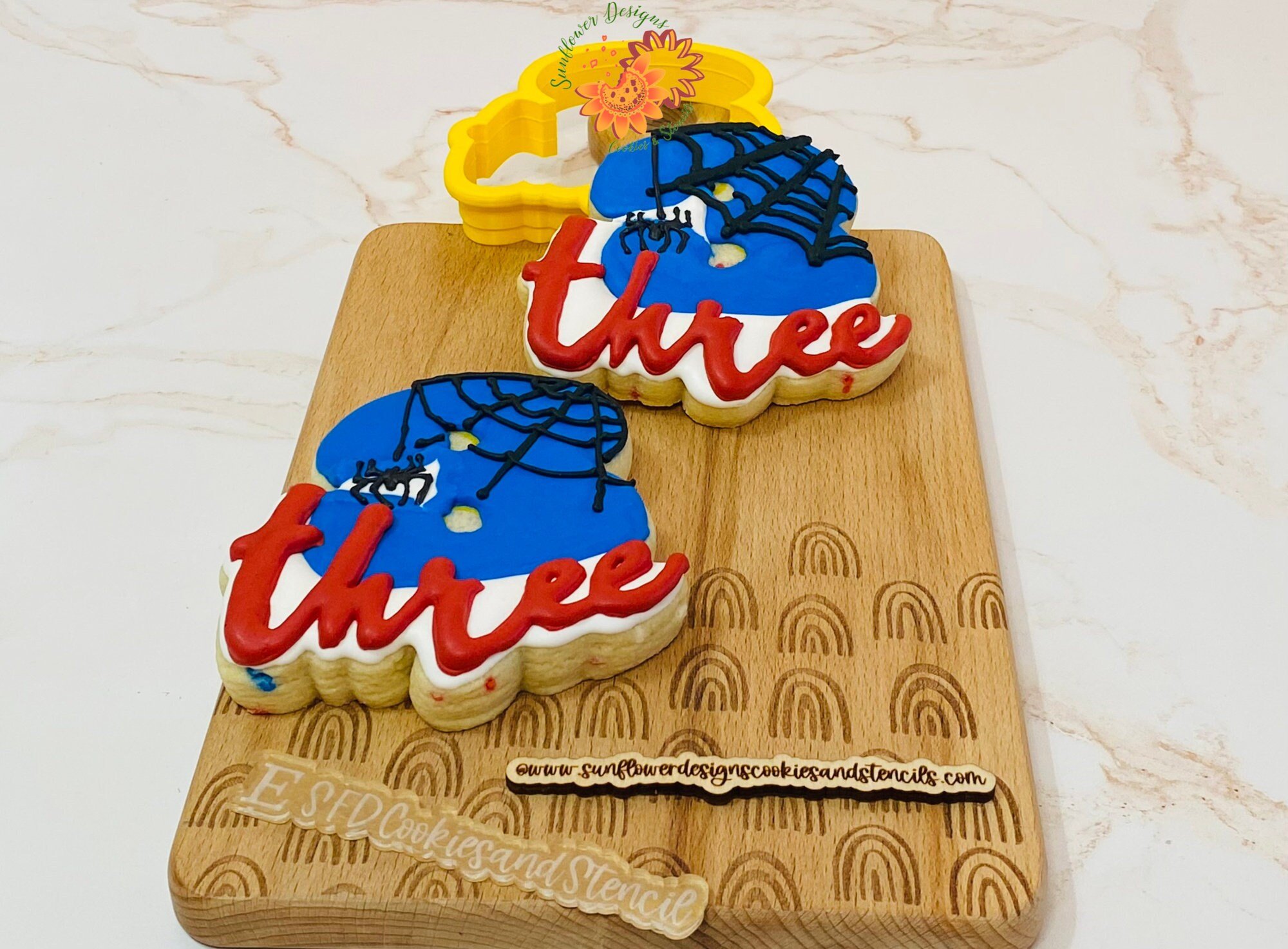 Word Number Three Cookie Cutters
