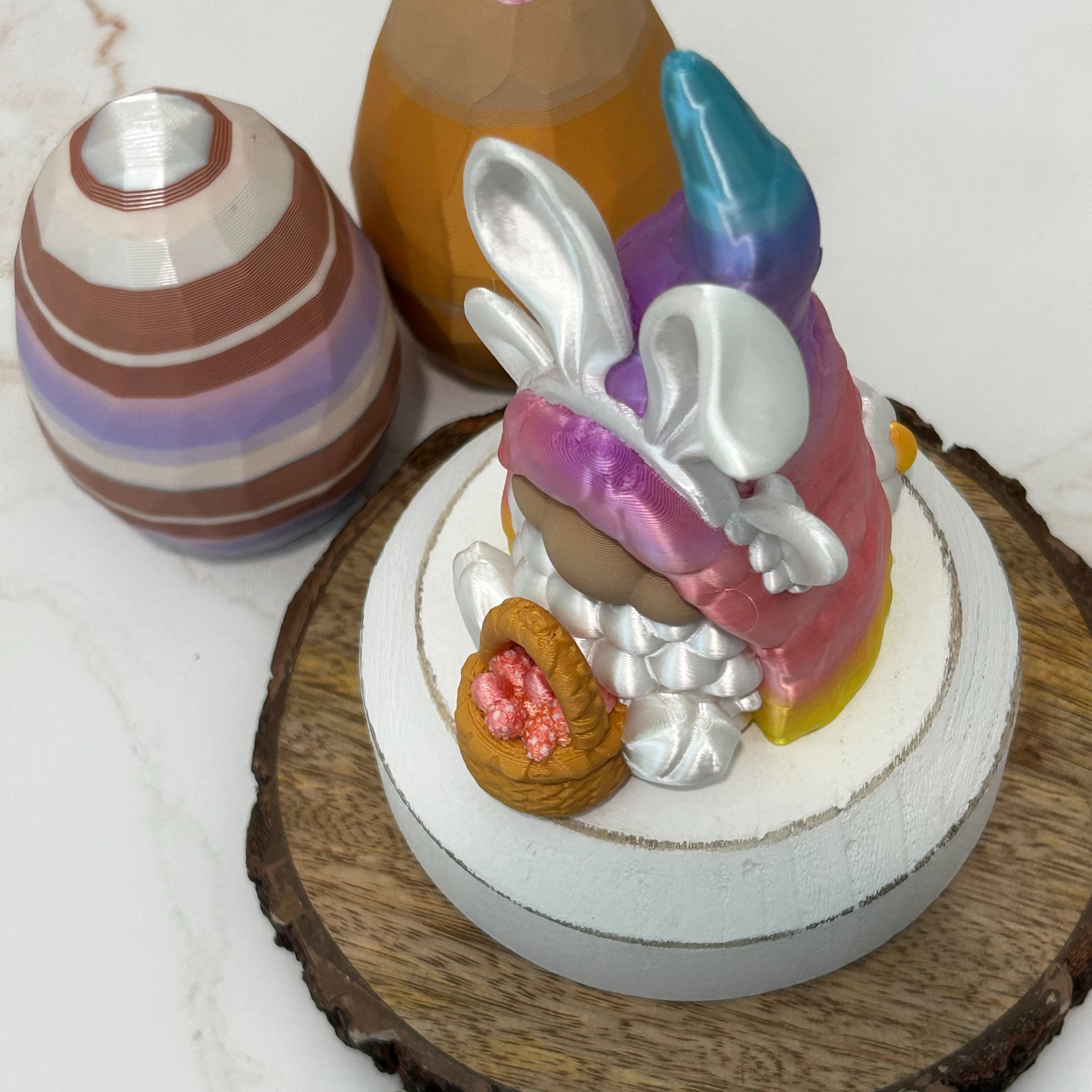 Easter Basket Sheep Gnome Side view