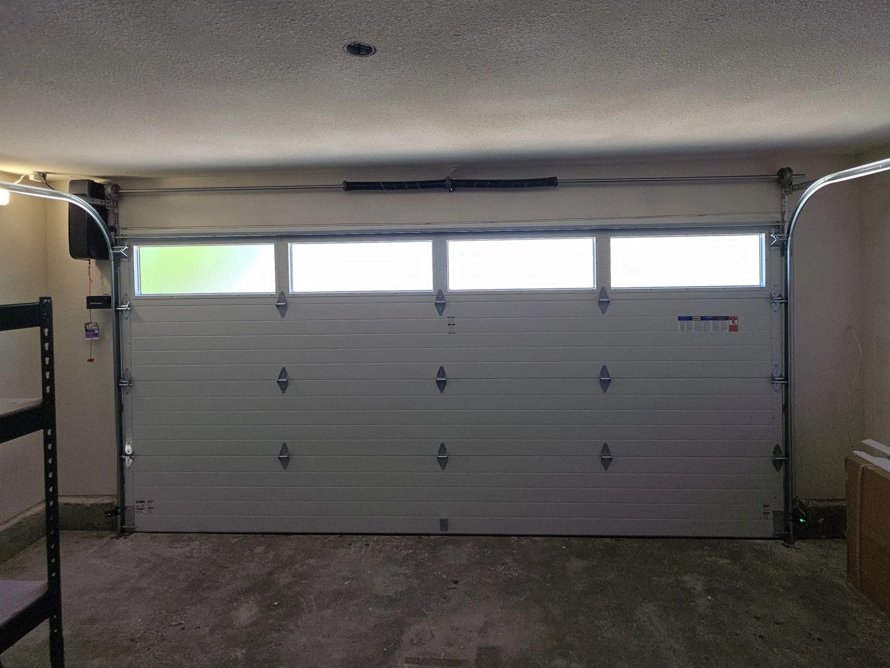 Inside view looking out