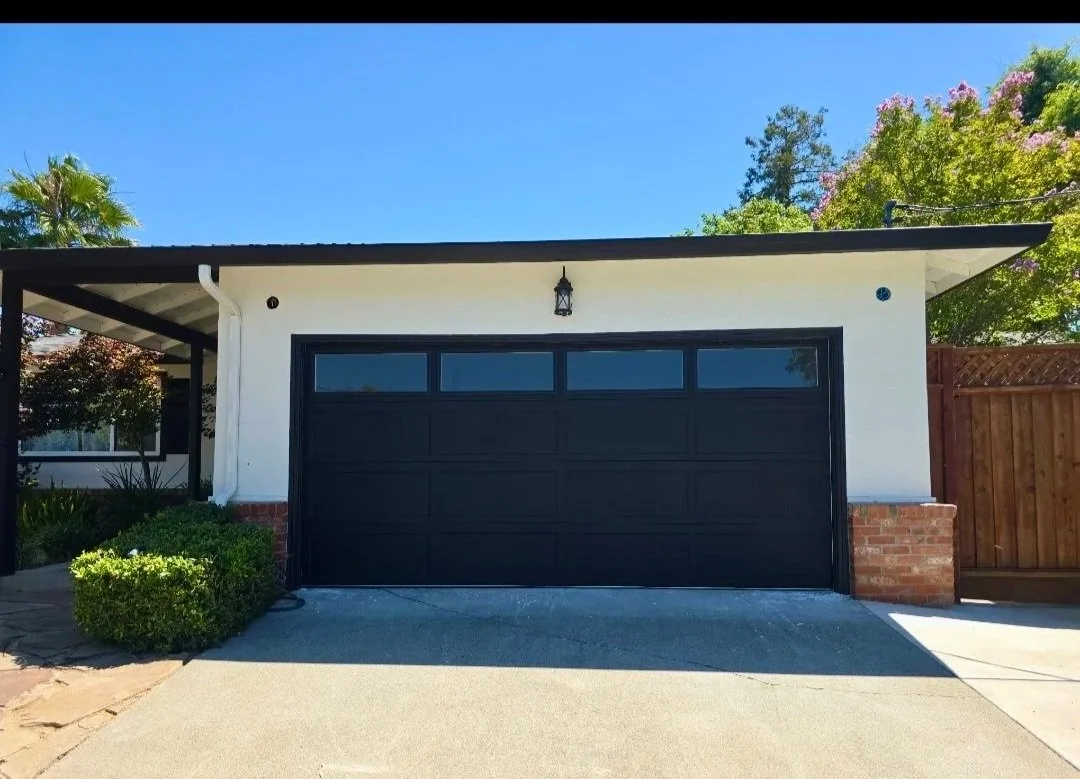 Clopay Bridgeport door in Lustra Black
