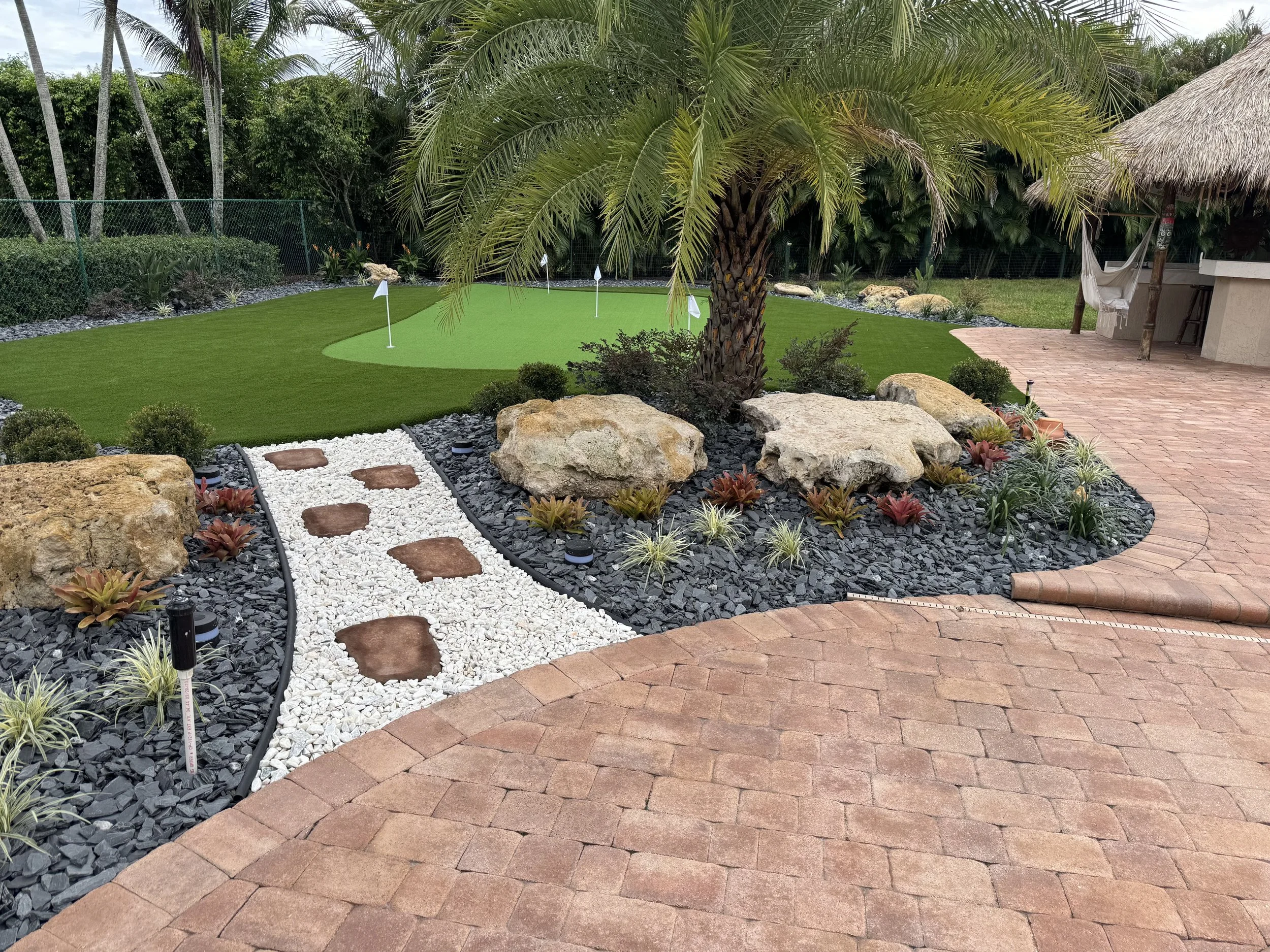South Florida Putting Green Installation