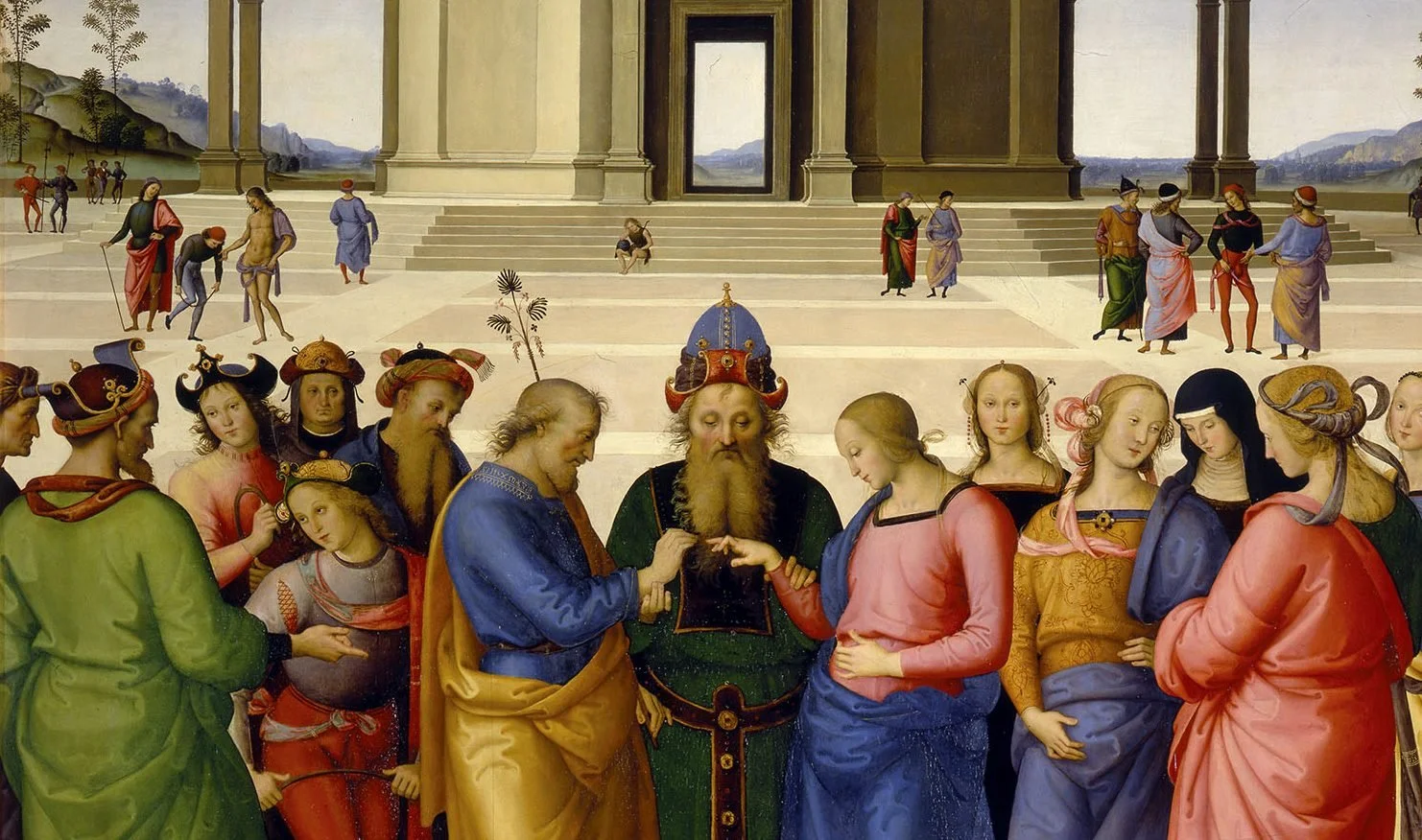 "Marriage of the Virgin", by Perugino, 1500-1504