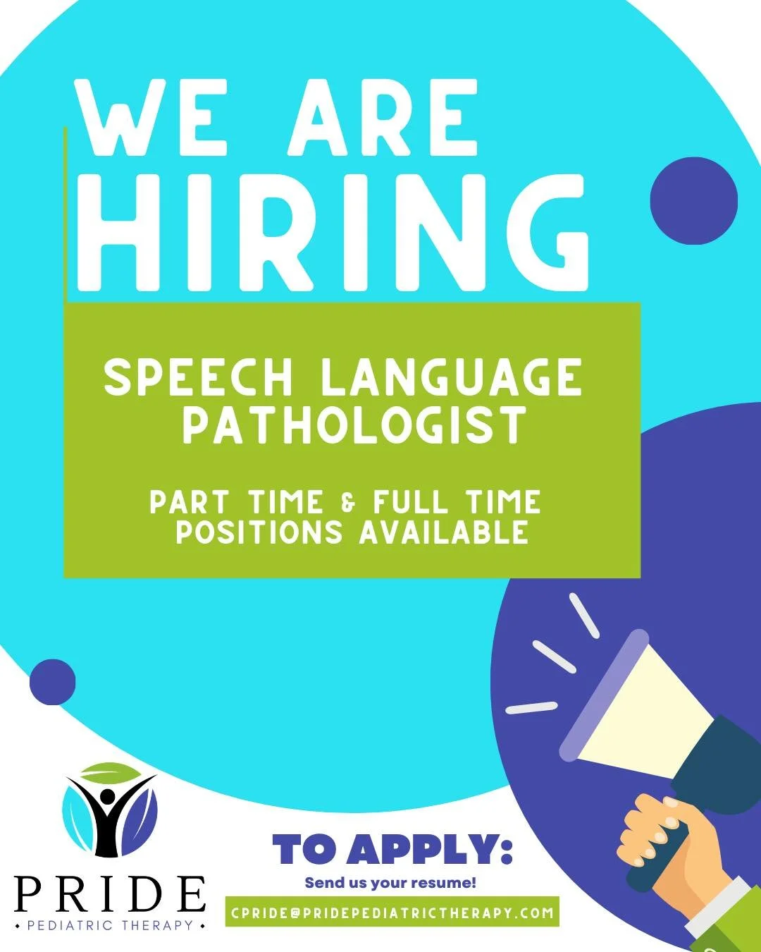 🗣️ We&rsquo;re Hiring a Speech-Language Pathologist!
We are excited to share that we are looking to expand our services by adding Speech Therapy to better support the children and families we serve in Franklin County. Help us spread the word by shar