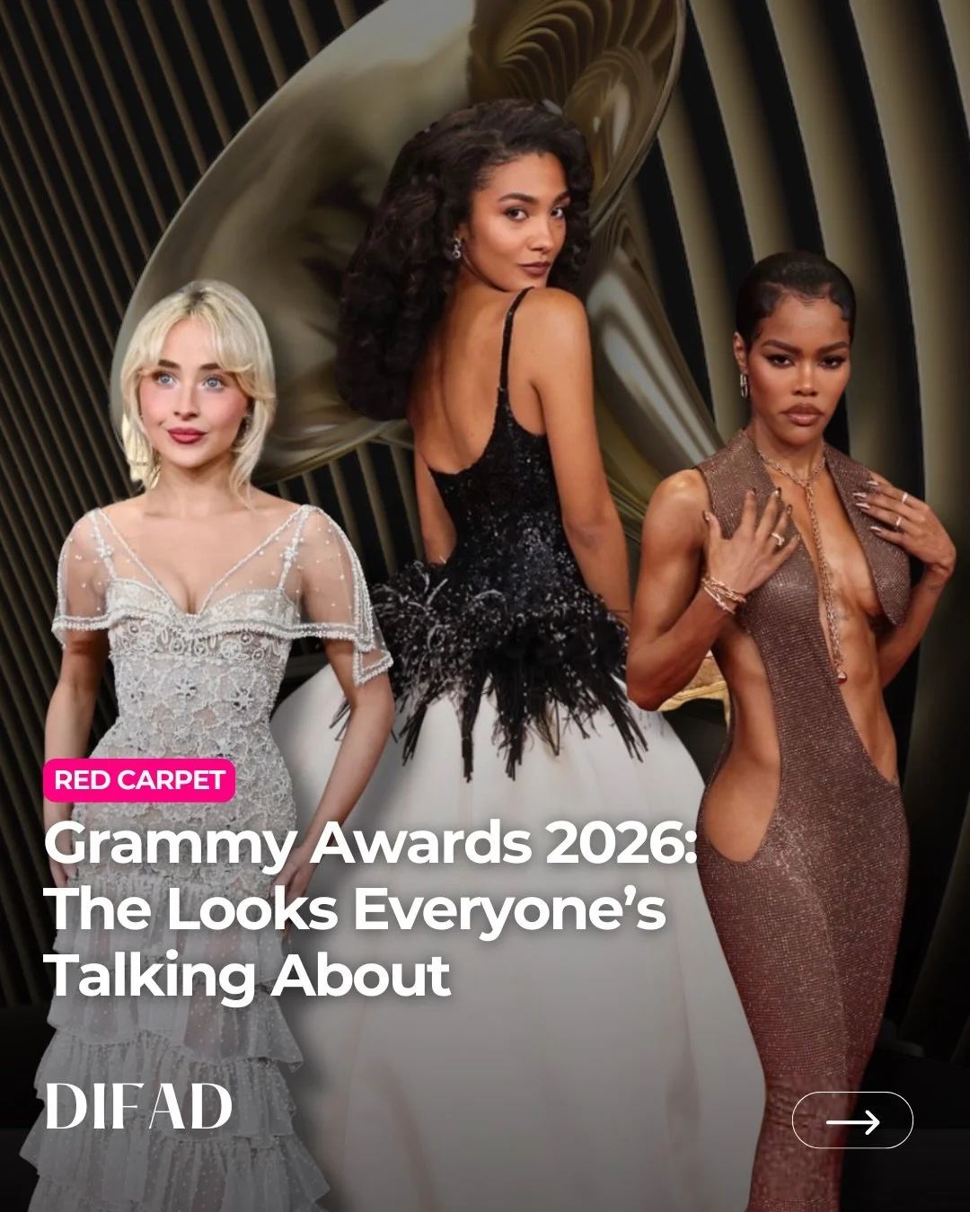 Music&rsquo;s biggest night brought more than unforgettable performances, the red carpet delivered statement looks, bold styling, and fashion moments worth revisiting ✨🎶🎤

Swipe through our favorite looks from the 2026 Grammy Awards and tell us: wh