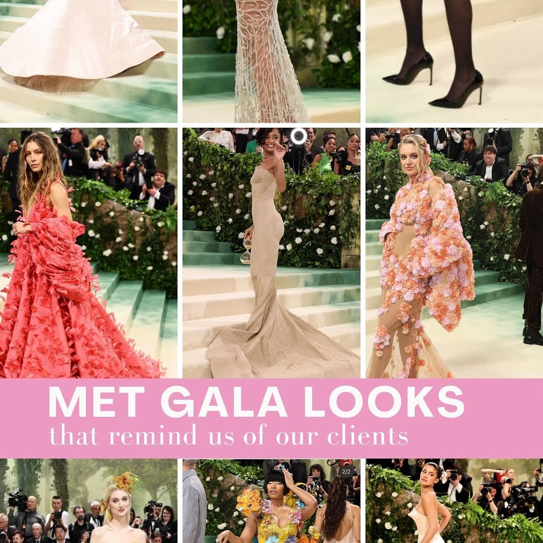 Met Gala looks that match our clients aesthetic 🌸 

Which is your vibe?!