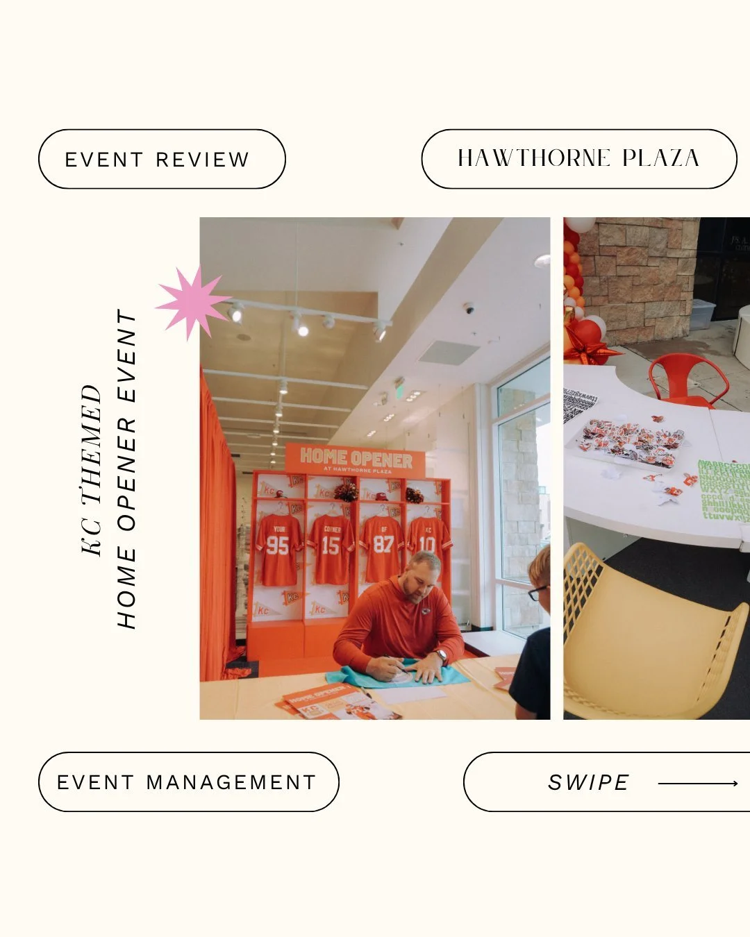 Always KC proud and this event was especially fun to show our local love for @hawthorneplaza in the heart of OP. We curated and planned the 2nd annual Home Opener event with family fun experiences and activities to kick off football season.

The expe