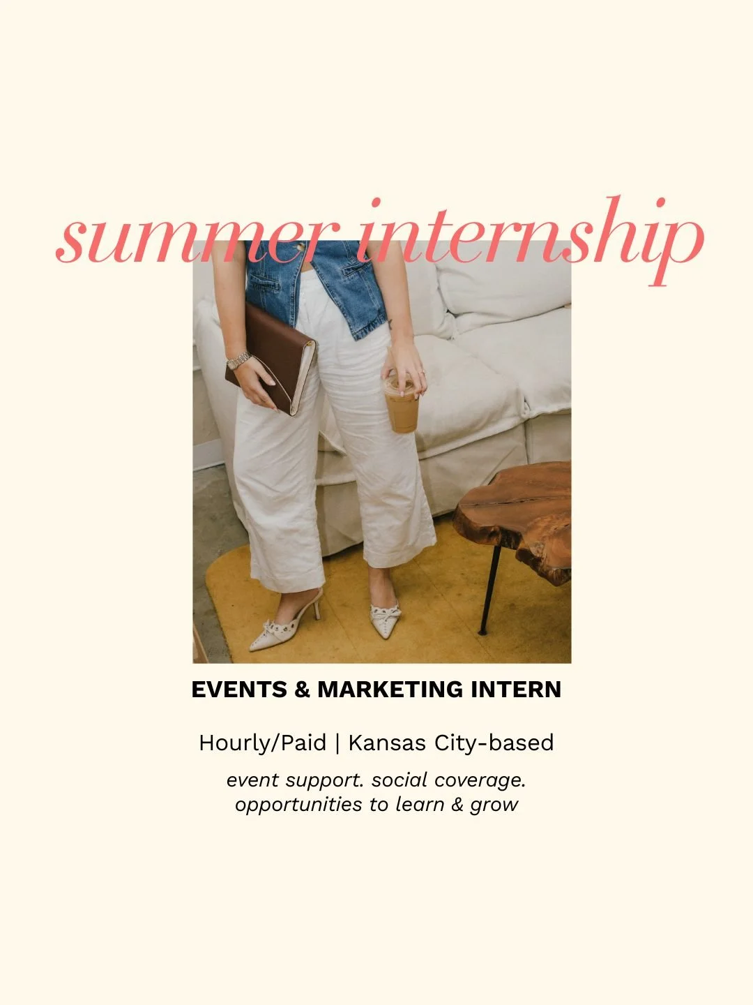 Calling all creative, organized, trend-loving marketers in the making ✨

Join our team this summer and gain hands-on experience supporting experiential events, brand marketing campaigns, and content creation for some of KC&rsquo;s top retail, hospita