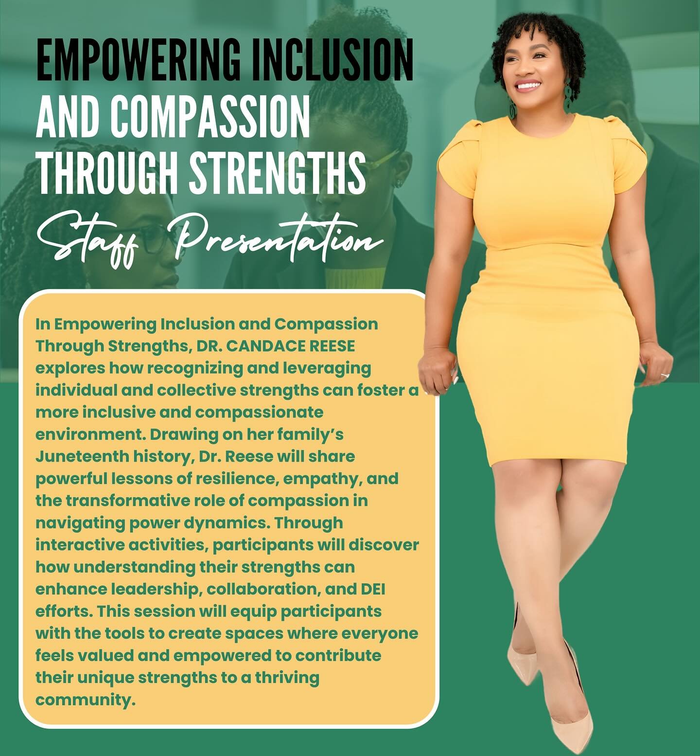 Excited to Speak at UConn Today! 🎤✨

I&rsquo;m beyond excited to be at UConn this week, sharing a message that&rsquo;s deeply personal to me:

Empowering Inclusion and Compassion Through Strengths.

Through my family&rsquo;s Juneteenth story, we&rsq