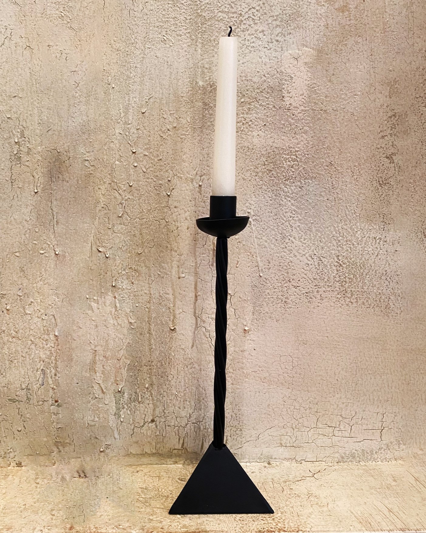 Twisted Pyramid Petite Candlestick