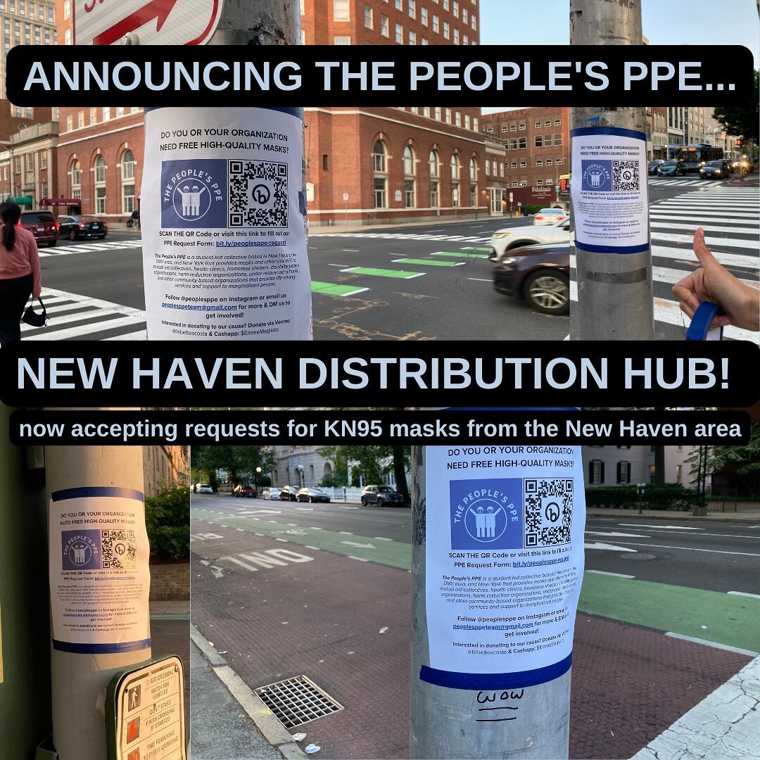 😷We are officially launching our mask bloc in New Haven!!!!😷 This PPE distribution hub is fully stocked with ear loop KN95 masks and we&rsquo;re working on getting rapid antigen tests as well. If you&rsquo;re located in New Haven or within an hour 