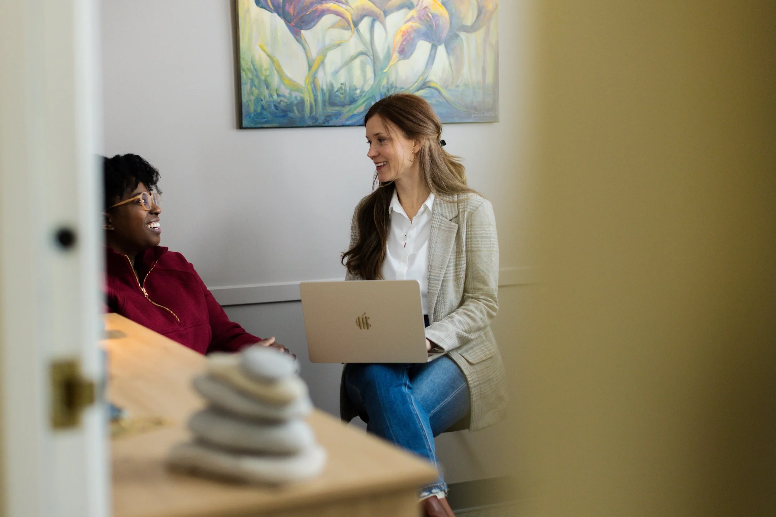 functional health practitioner having a consultation with a client