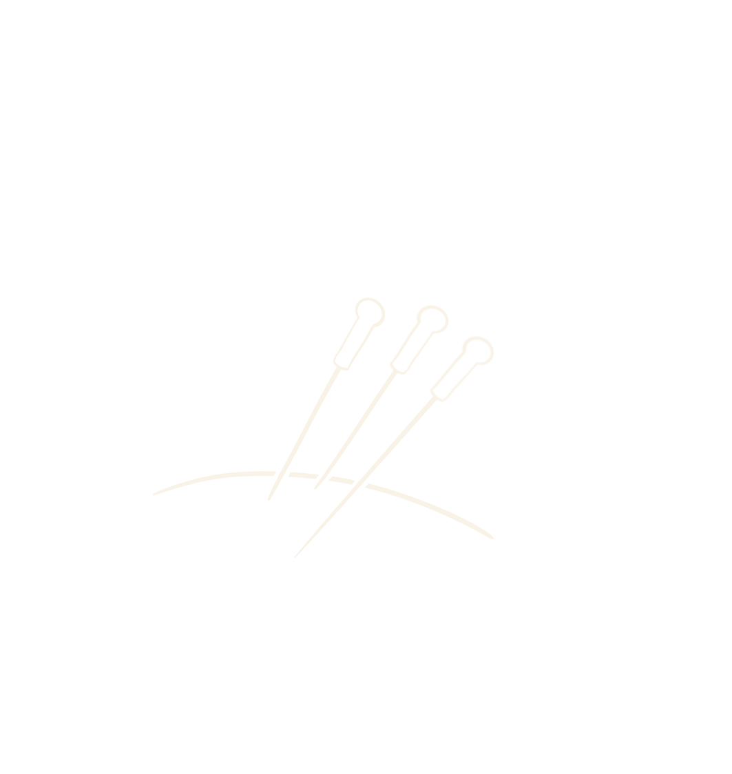 Hand drawn line art illustration of acupuncture