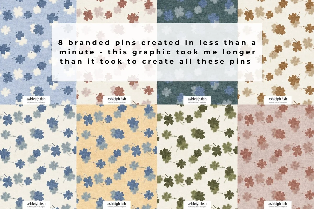 How to Create Pinterest Pins Quickly as a Surface Pattern Designer