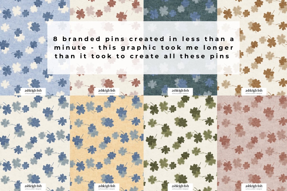 The Fastest Way to Turn Your Pattern Designs into Pinterest Pins