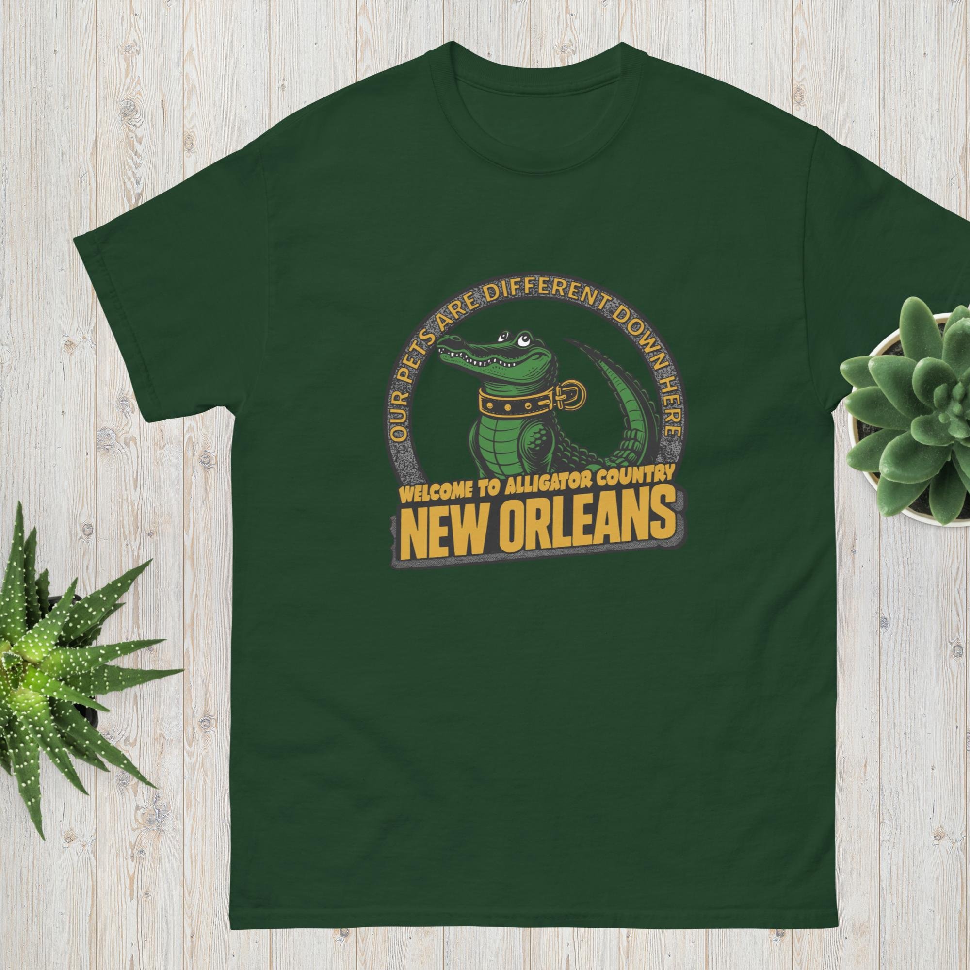 unisex-classic-tee-forest-green-front-689239c4b5b7b.jpg