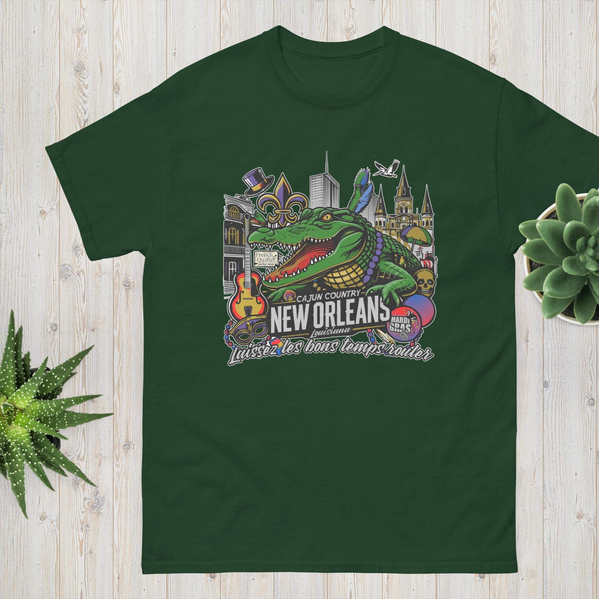 unisex-classic-tee-forest-green-front-689247b785813.jpg