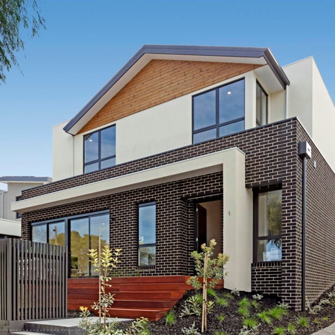 .

Modern Australian facade design usually features a mix of materials that are in keeping with the look and feel of your neighbourhood or adhere to particular heritage overlay rules. Brick, weatherboard cladding, render and timber are most commonly 