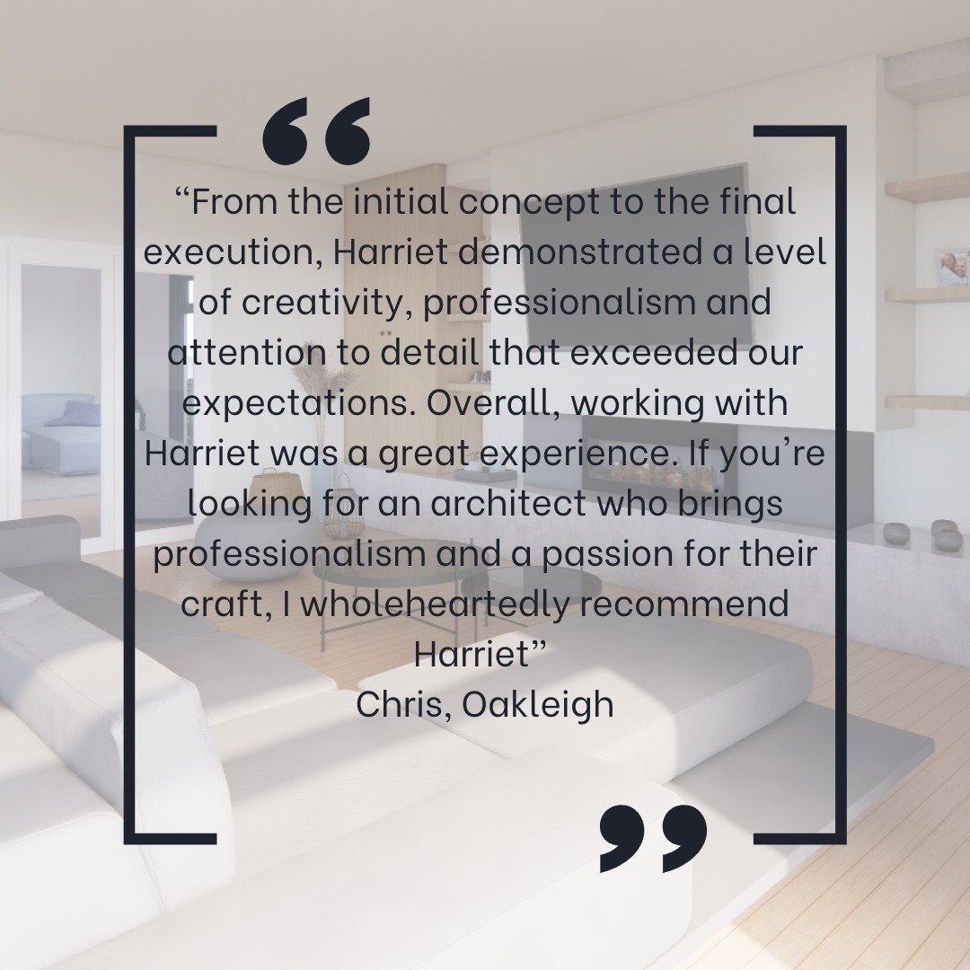 .
We love receiving feedback from our clients at the end of their journey with us especially if it is as positive as this one! Thank you Christine for your kind words and we absolutely loved working on your renovation and extension. We can't wait unt